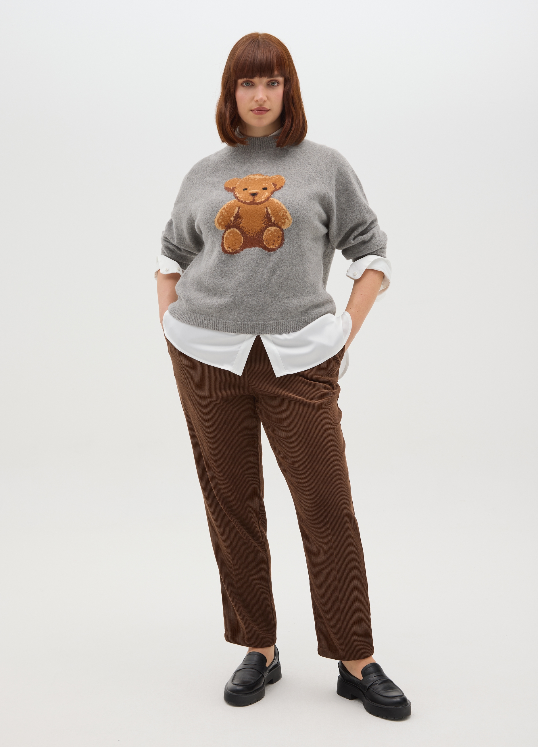 MYA, Pantaloni Marroni Wide Leg, Donna, Marrone, Taglia: M