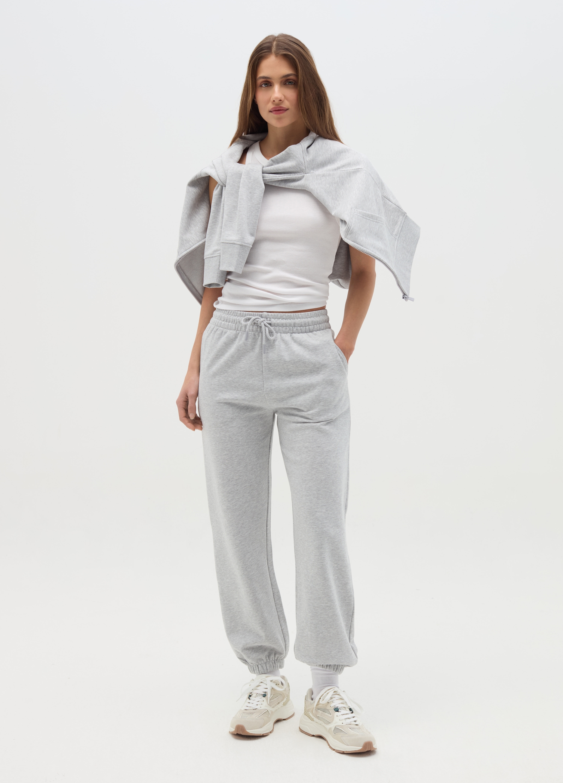 OVS , Tank Top A Costine, Donna, Bianco, Taglia: XS