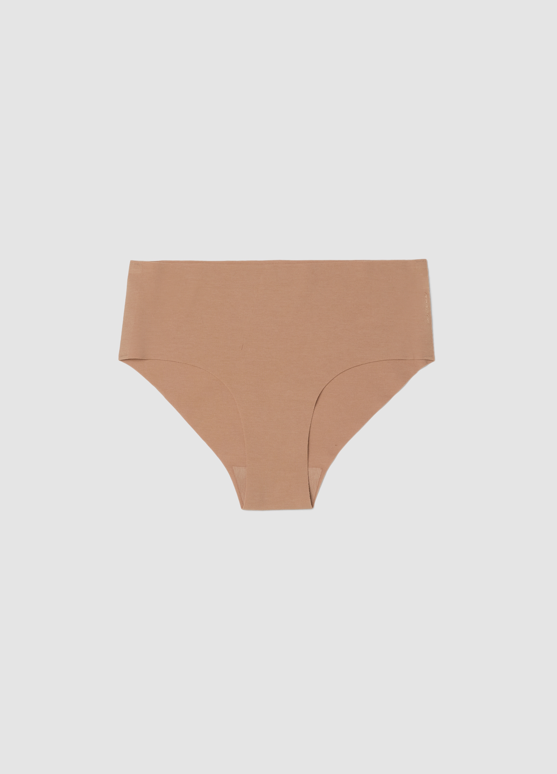 Calzoncillos Cómodos En Algodón Orgánico Beige Regular Fit, Mujer, Beige Oscuro, Talla: 4