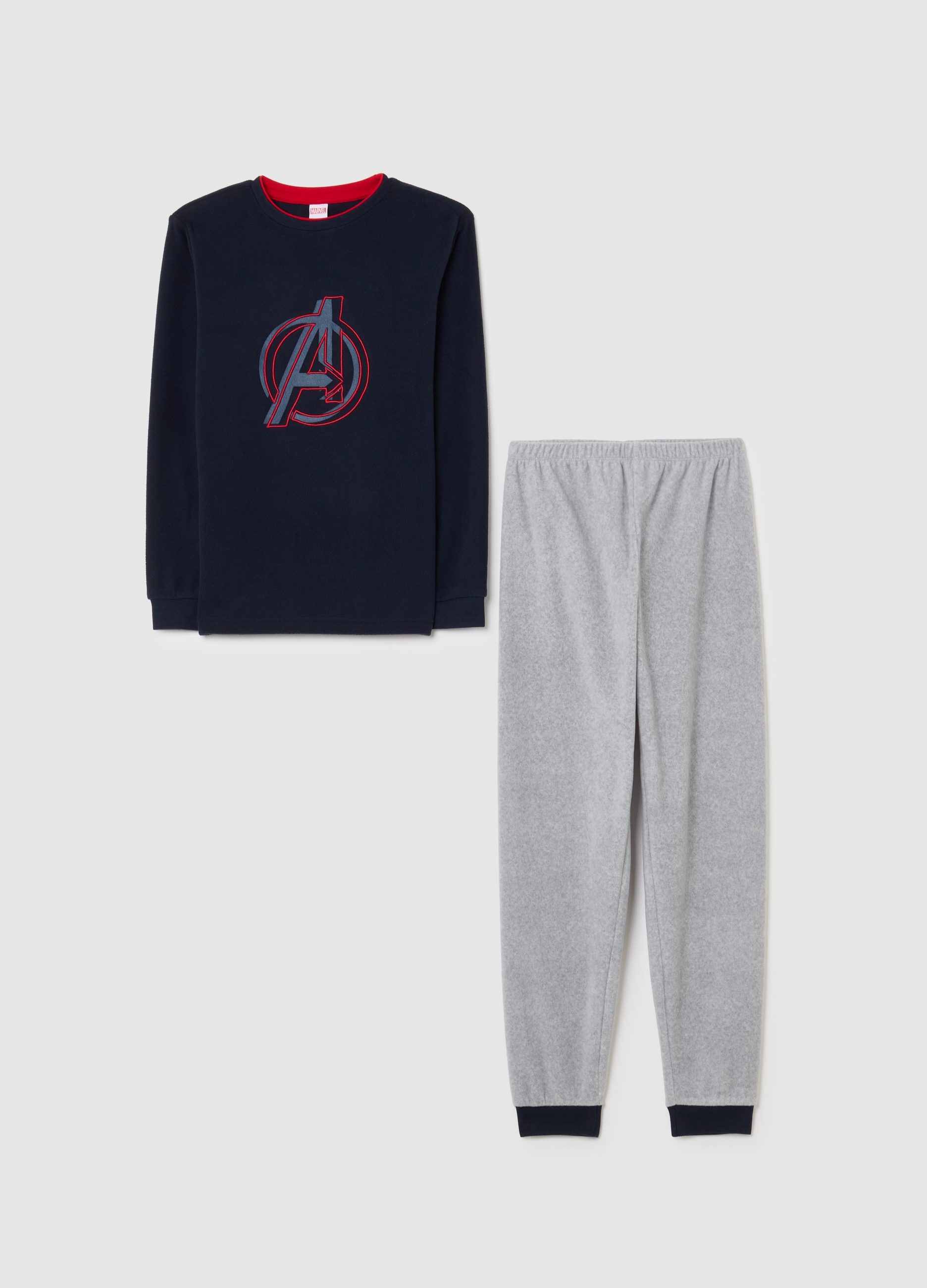 MARVEL, Pijama De Niño En Mezcla De Polar Multicolor Ajuste Regular, Niño, Gris/azul, Talla: 14-15