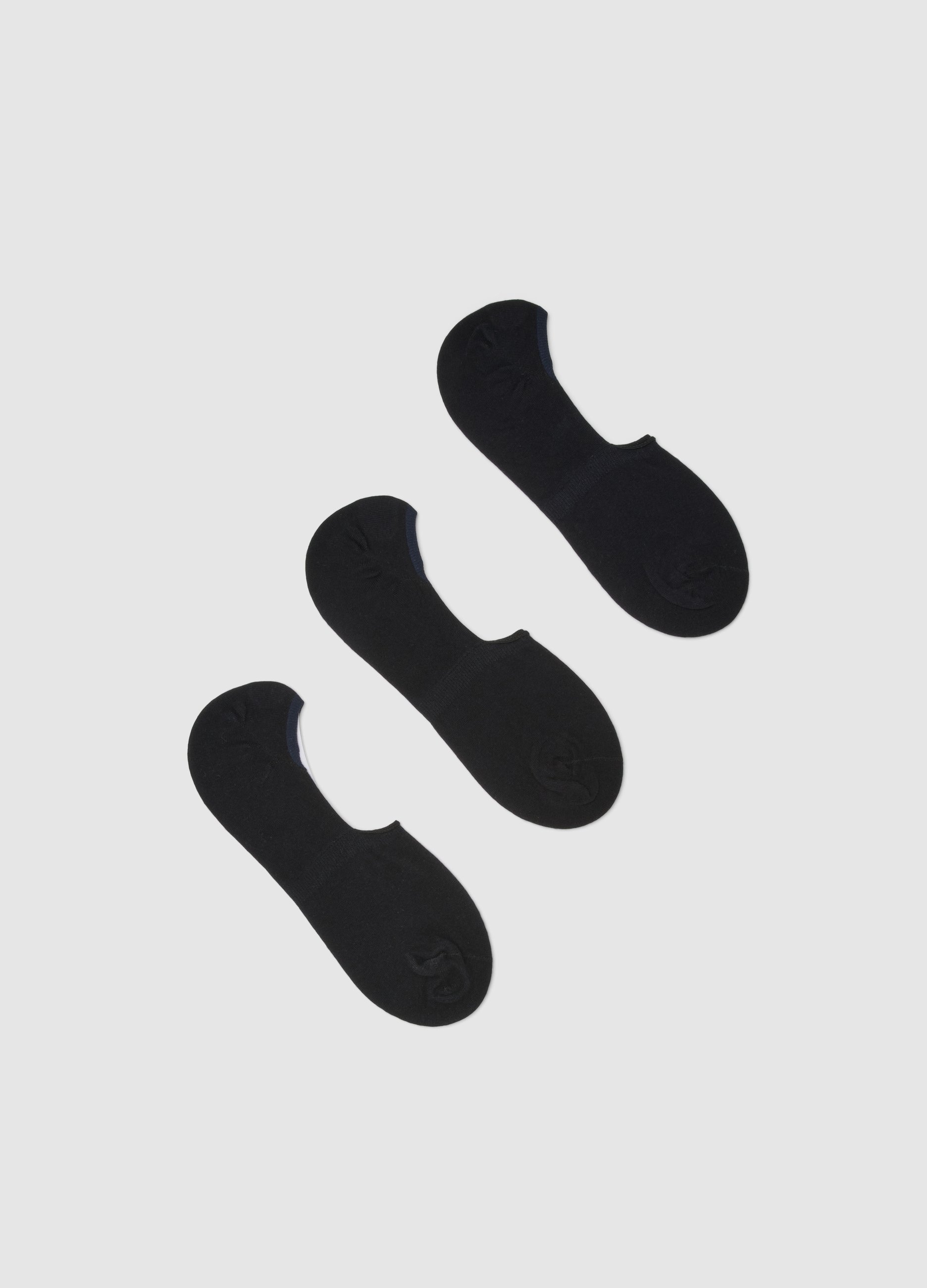 Paquete Triple De Calcetines Deportivos Azules Con Mezcla De Algodón Elástico, Hombre, Azul oscuro, Talla: 43/46