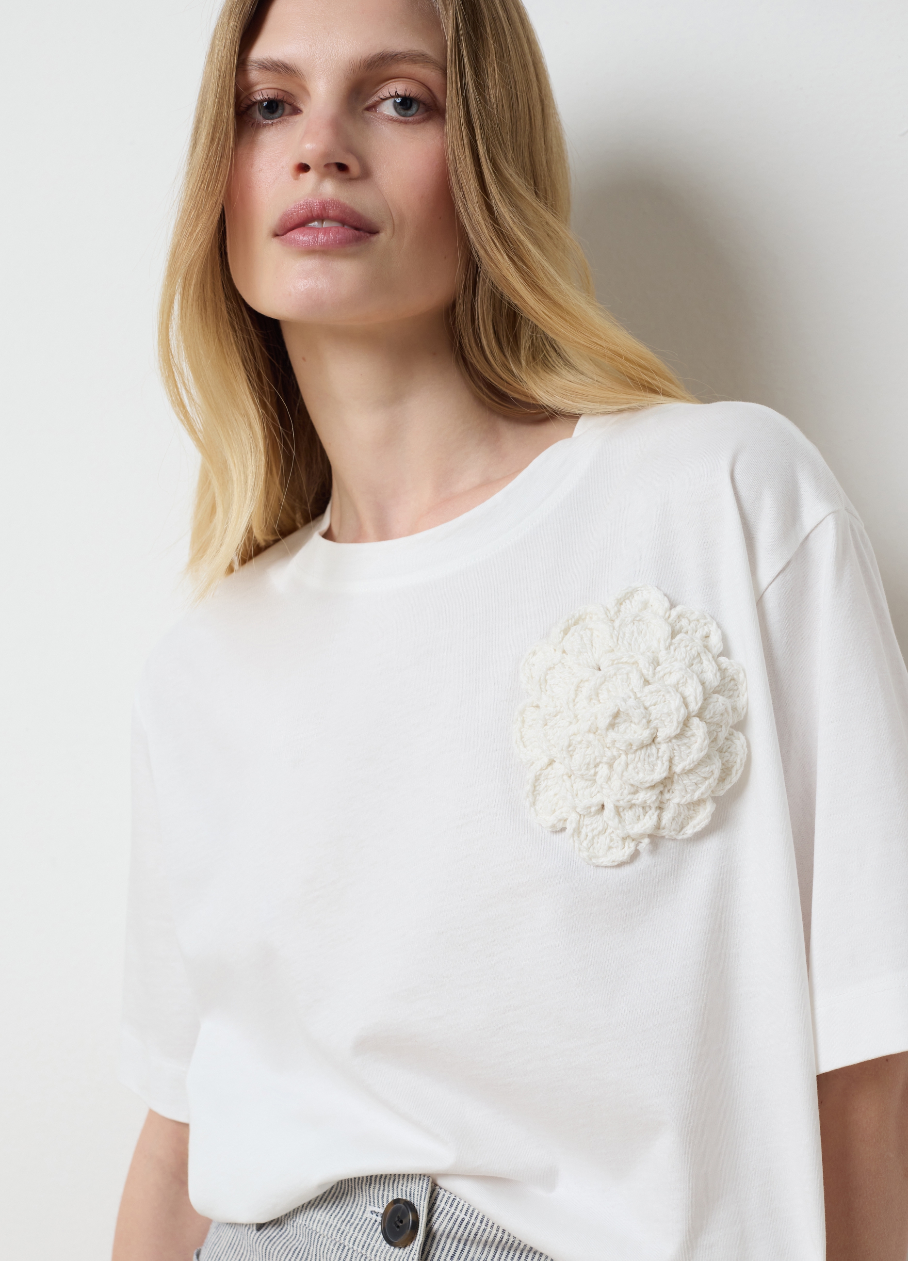 OVS, T-shirt Da Donna In Puro Cotone Bianca Regular Fit, Unisex, Bianco, Taglia: XL