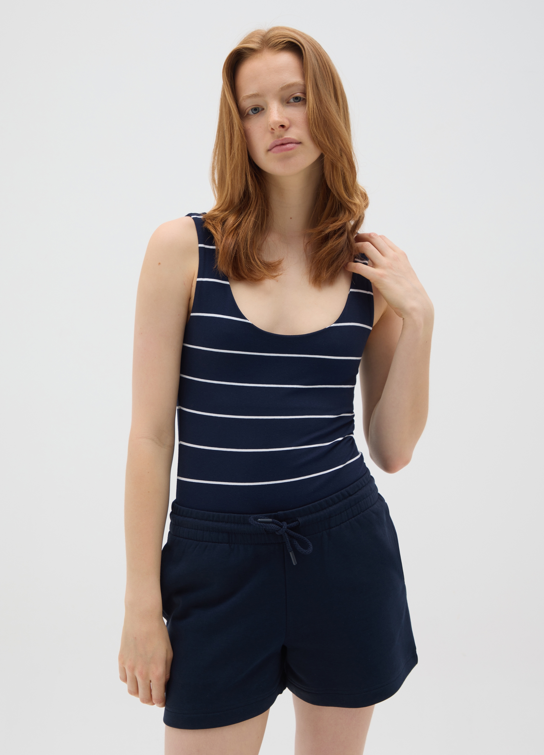 OVS , Body Da Donna In Cotone Elasticizzato Multicolor Regular Fit, Multicolor, Taglia: XS