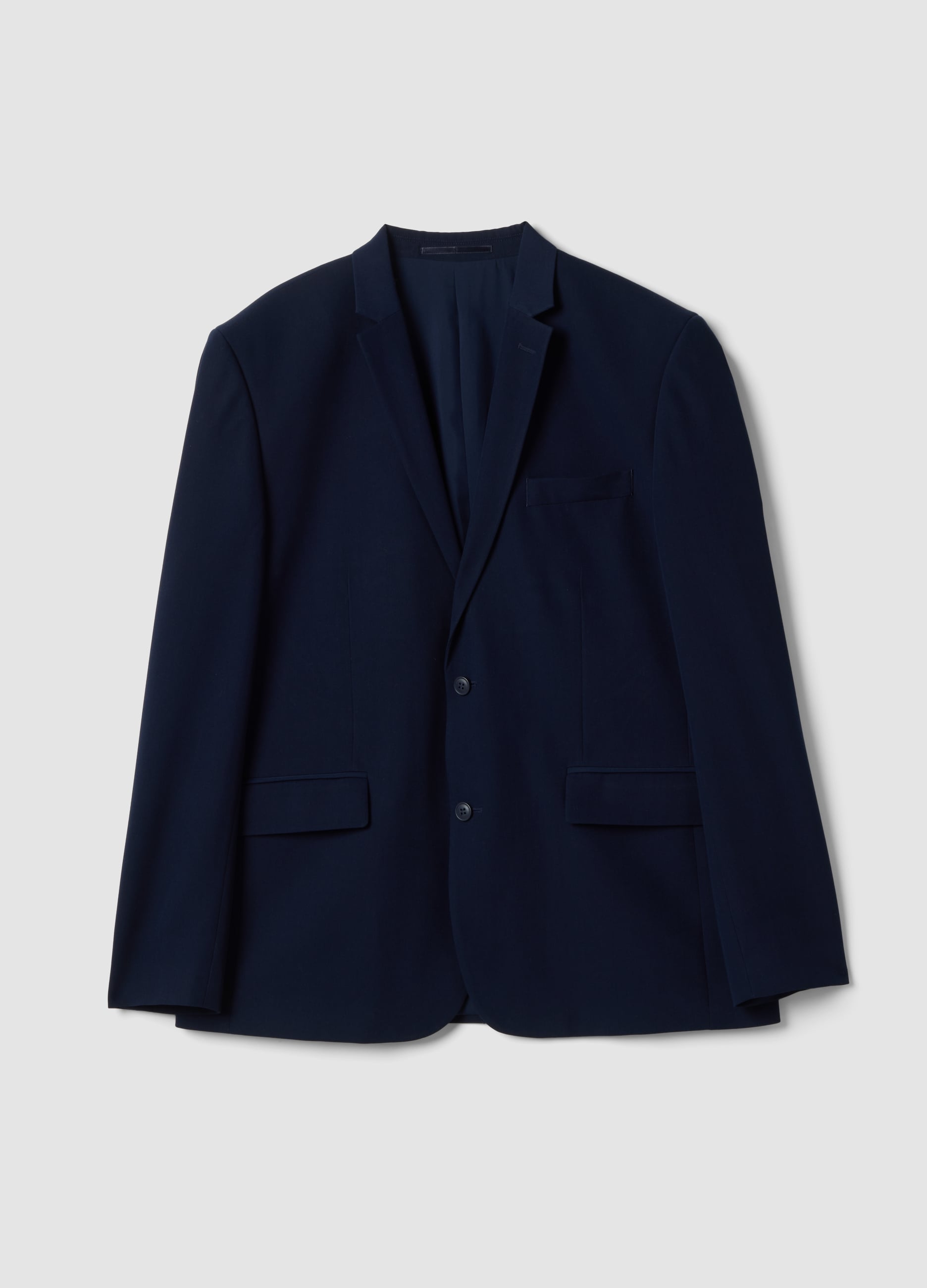 PIOMBO, Blazer Blu Slim Fit Foderato Con Rever Classici, Uomo, Blu, Taglia: 46