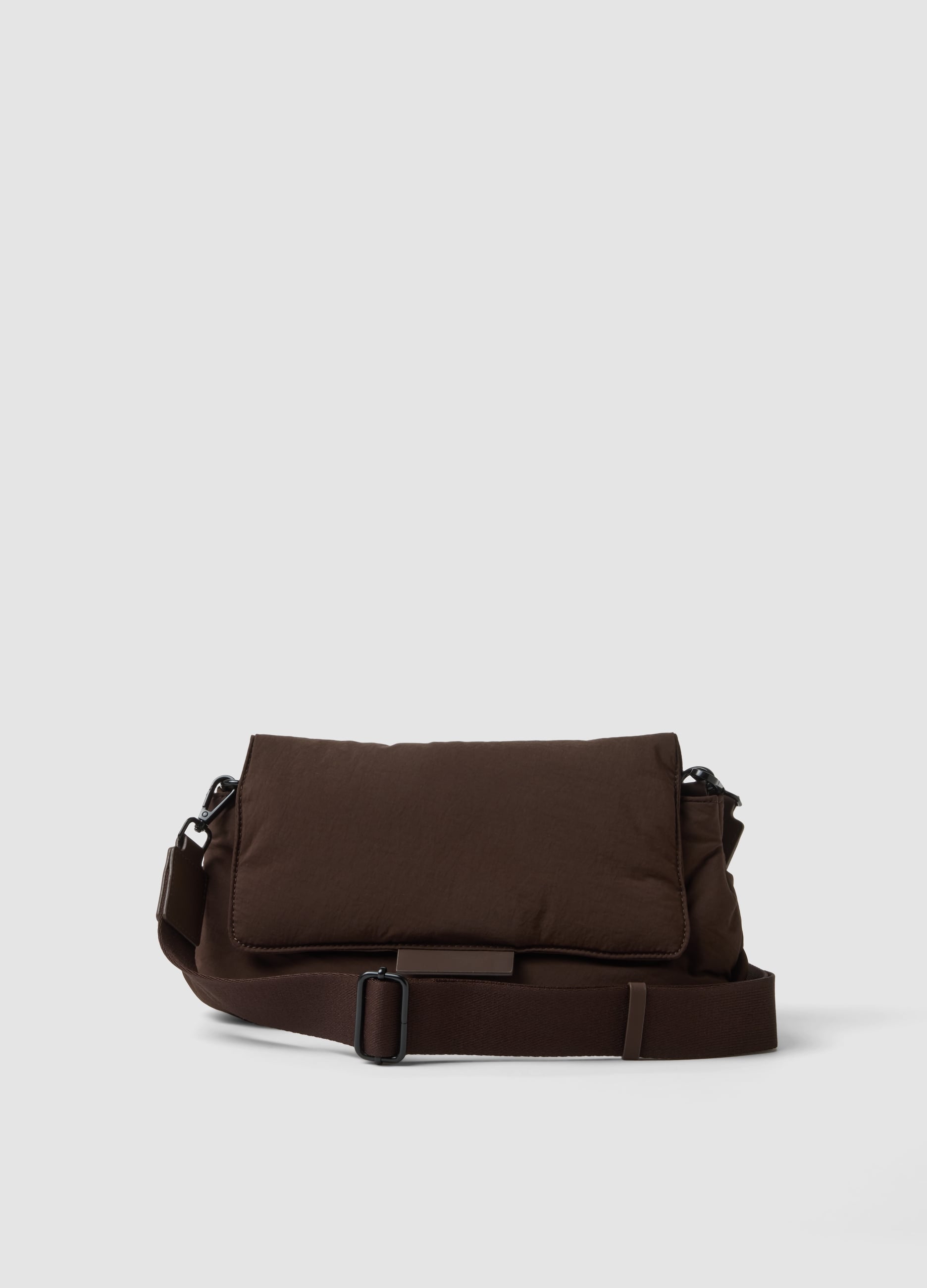 OVS, Borsa Marrone A Tracolla Con Patta E Spalla Regolabile, Donna, Marrone, Taglia: ONE SIZE