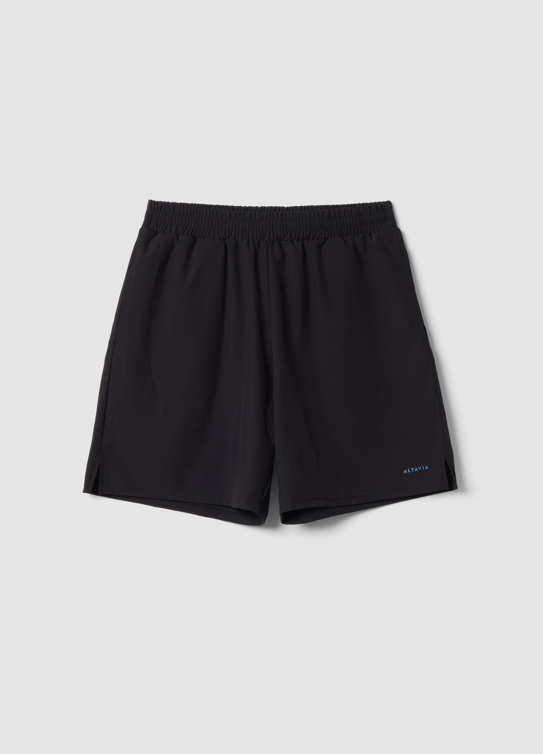 ALTAVIA, Shorts Neri In Tessuto Elasticizzato Easy Dry Altavia Running, Uomo, Nero, Taglia: S