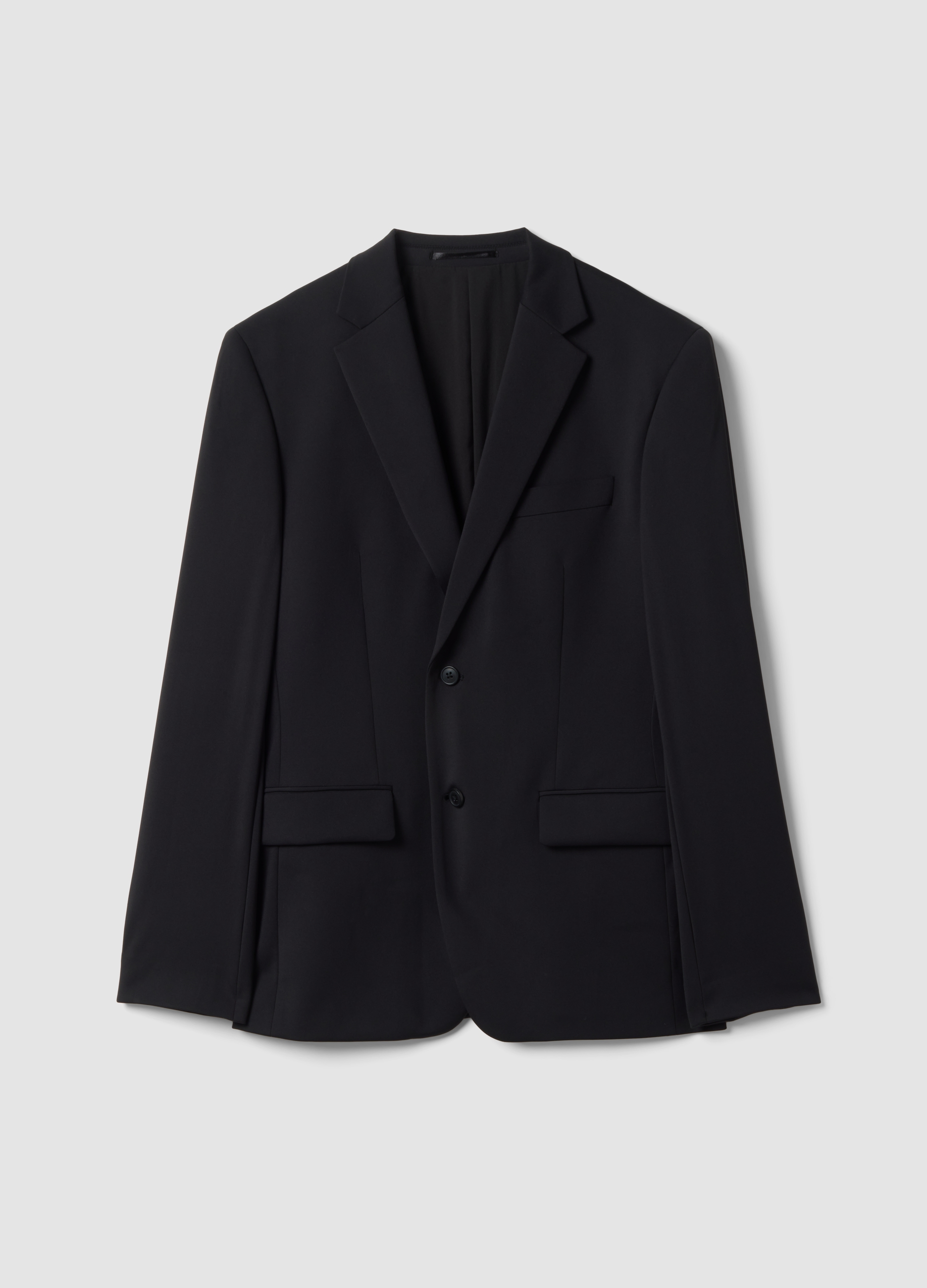 Piombo Tech, Blazer Nero In Tessuto Elasticizzato 4 Way Stretch Slim Fit Easy Iron, Uomo, Nero, Taglia: 46