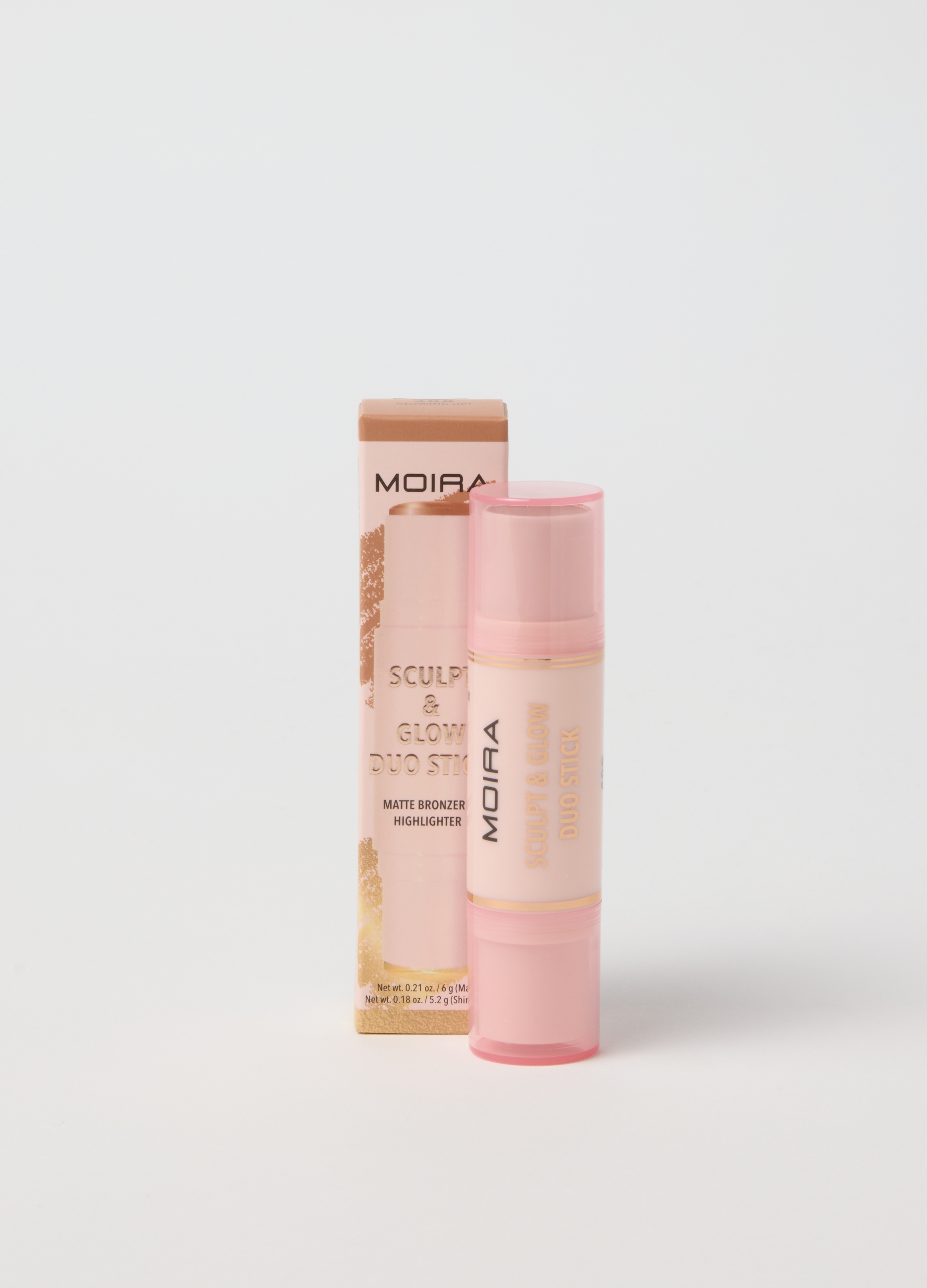 MOIRA, Moira Sculpt & Glow Duo Stick 400 Glowing Up! - Make-up Coreano, Donna, Beige, Taglia: FASUL
