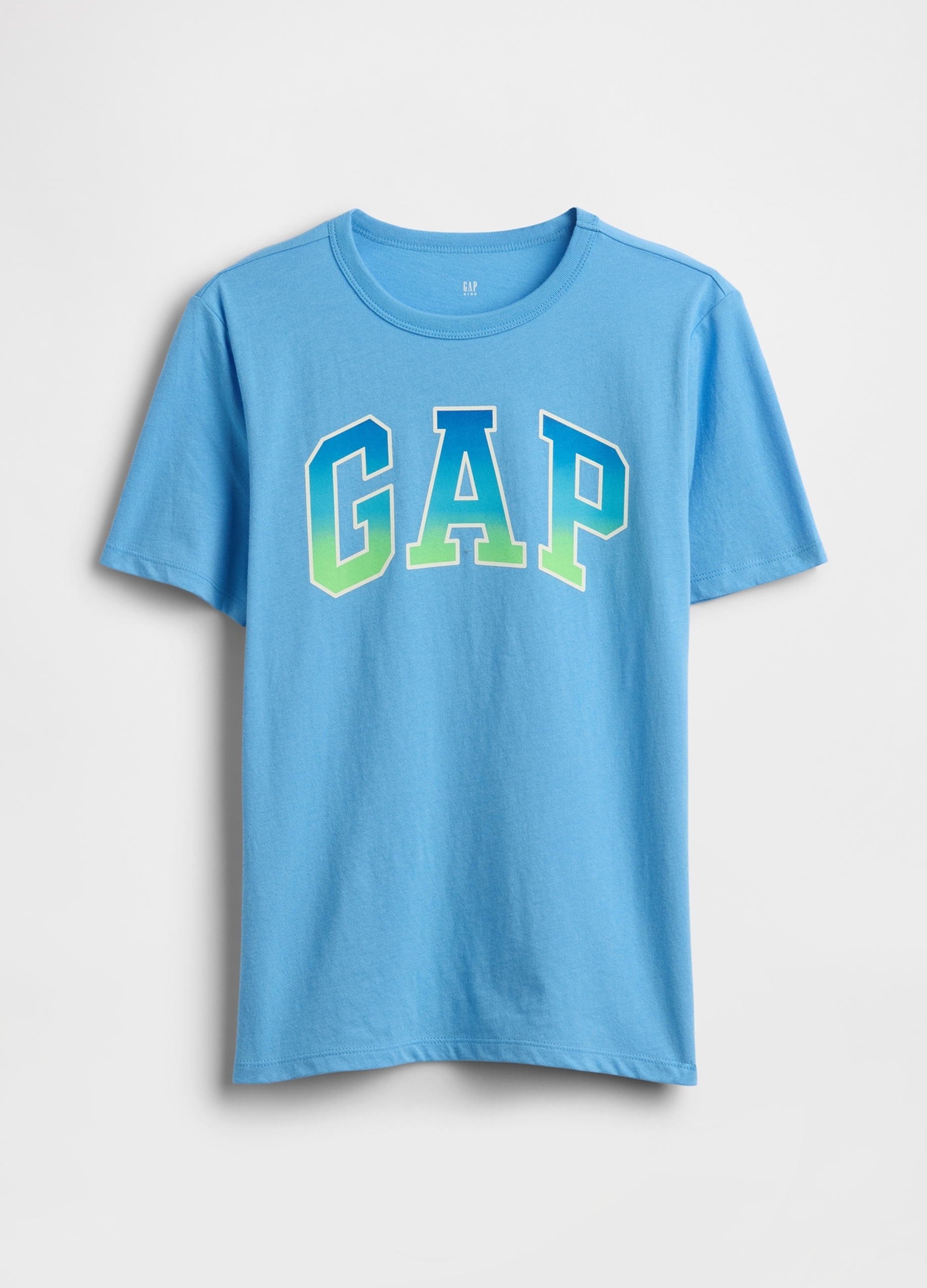 GAP KIDS , T-shirt In Puro Cotone Regular Fit Con Logo Gap, Bambino, Azzurro, Taglia: M/130-137