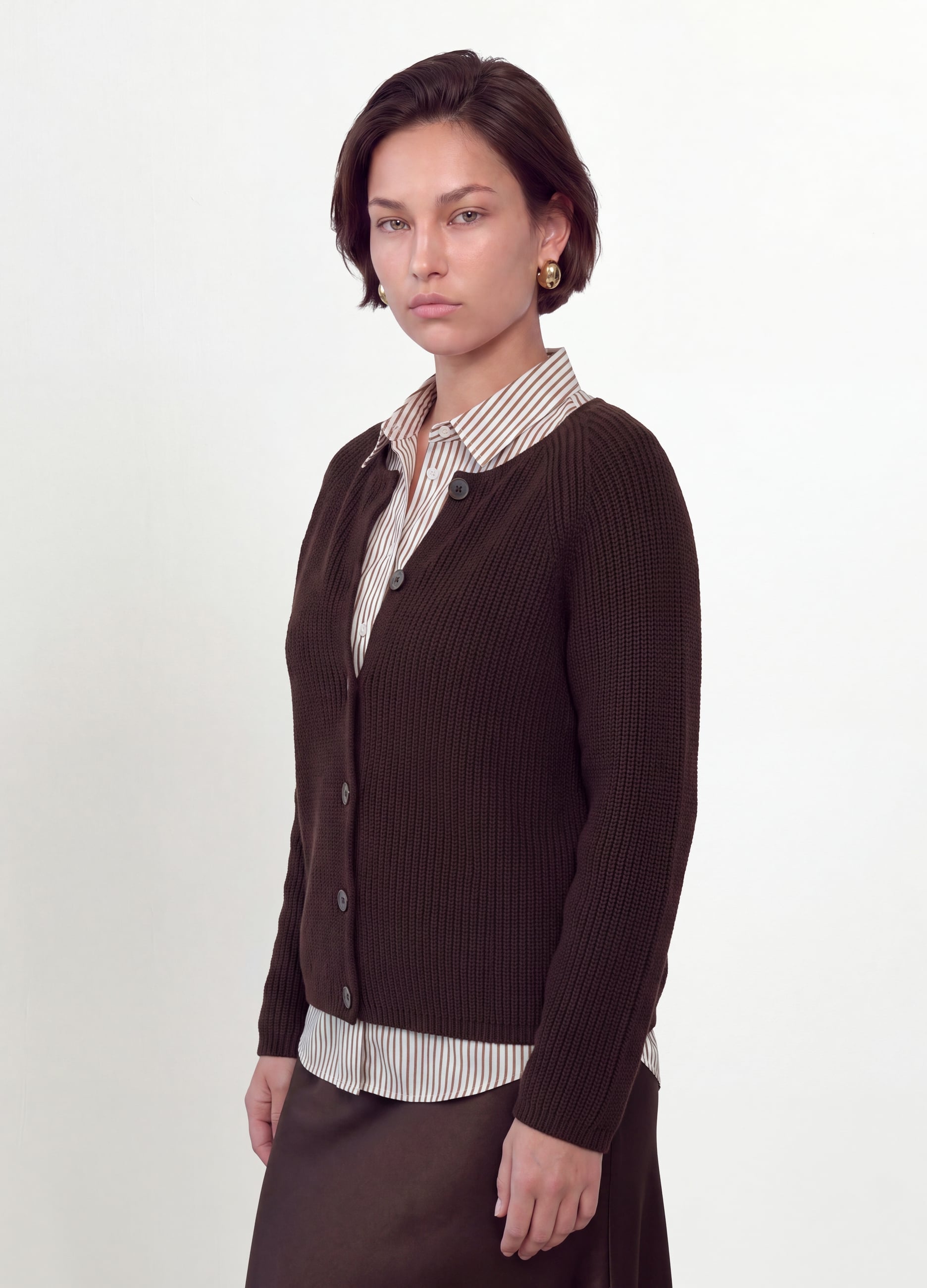 MYA, Cardigan Multicolor In Puro Cotone Con Girocollo Regular Fit, Donna, Multicolor, Taglia: XXL
