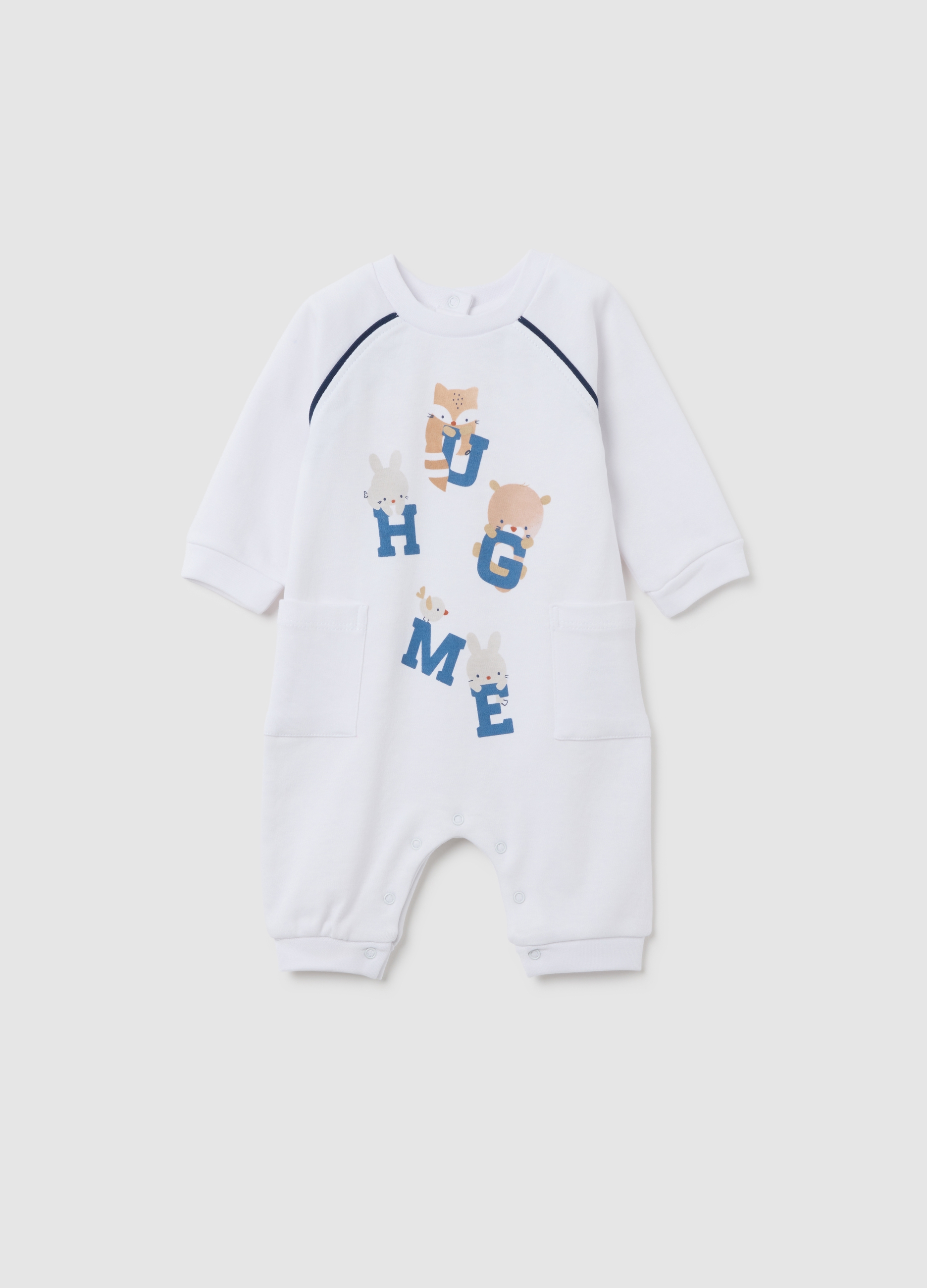 Body Blanco De Bebé En Algodón Puro Con Estampado, Unisex, Blanco óptico, Talla: 1-3
