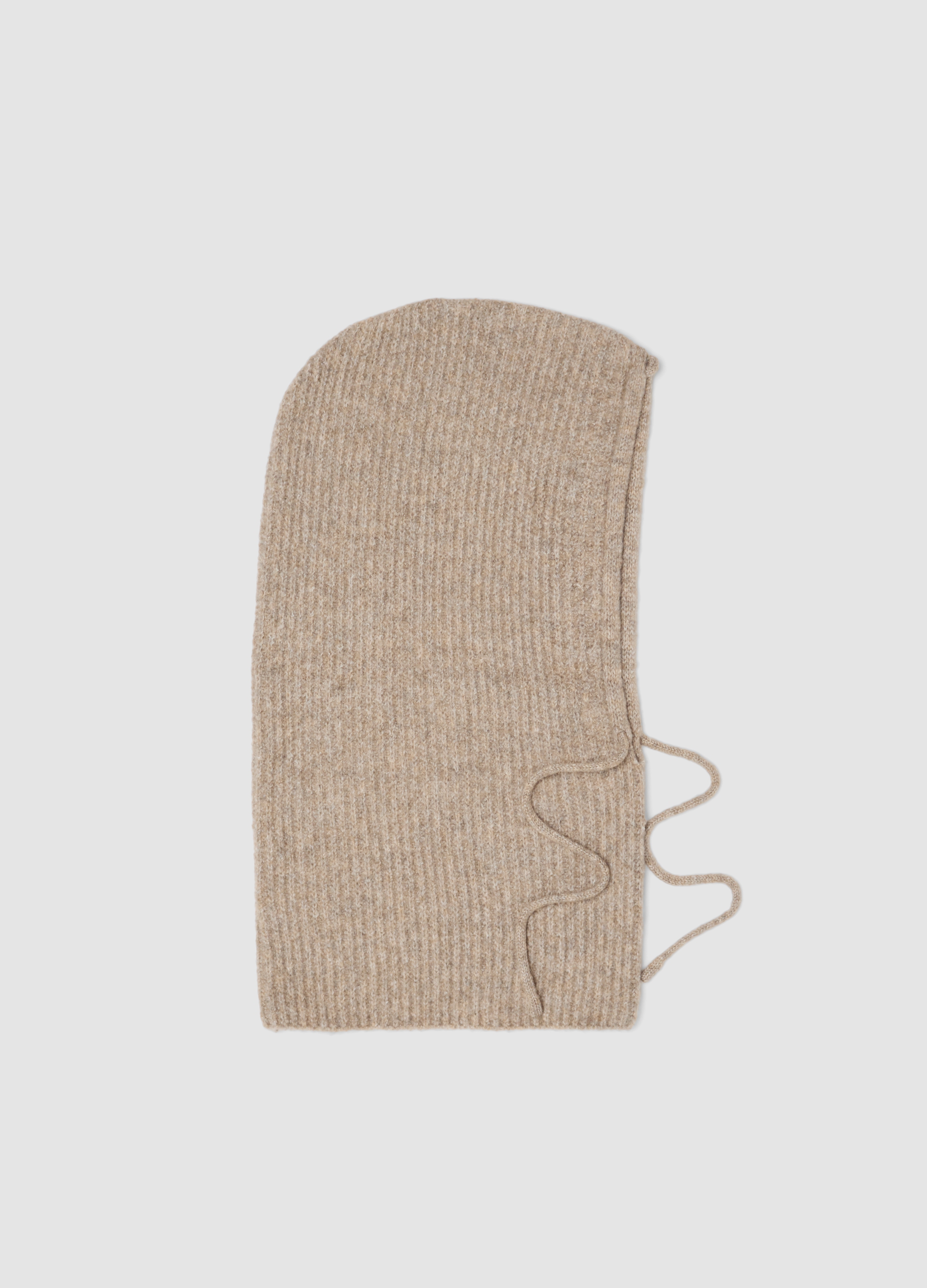 OVS, Balaclava Beige In Lana Elasticizzato A Maglia Jersey, Donna, Beige, Taglia: ONE SIZE