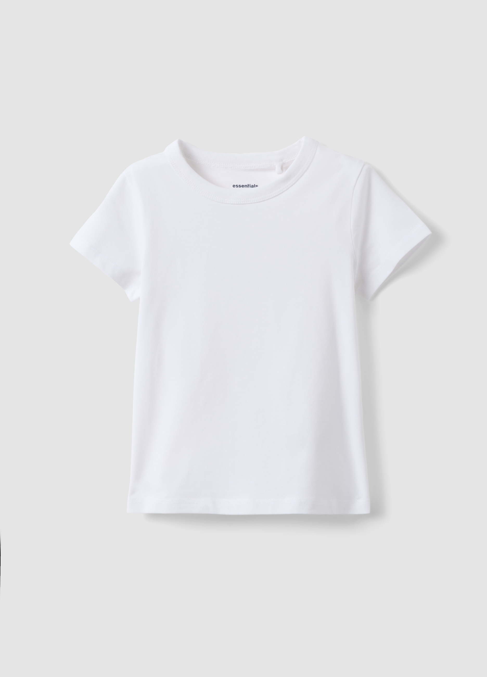 OVS KIDS, Camiseta Blanca De Algodón Elástico Para Niña, Corte Regular, Niña, Blanco óptico, Talla: 3-4