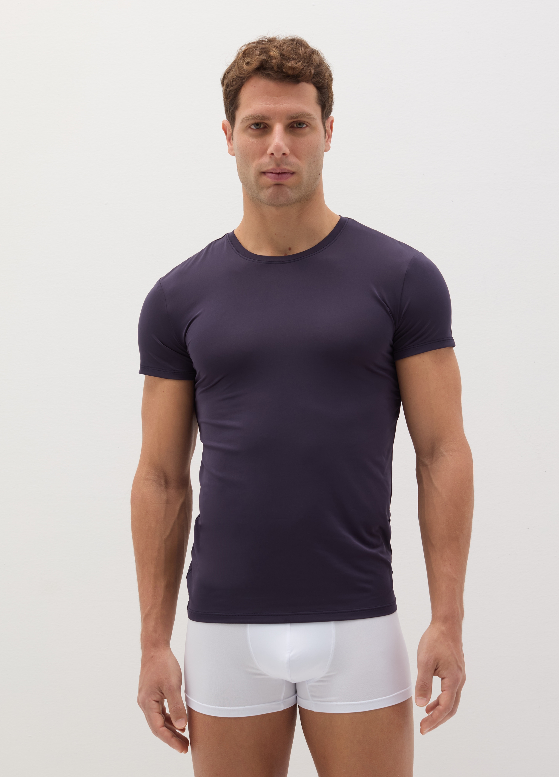 OVS , Bipack T-shirt Intime In Microfibra, Uomo, Blu, Taglia: S