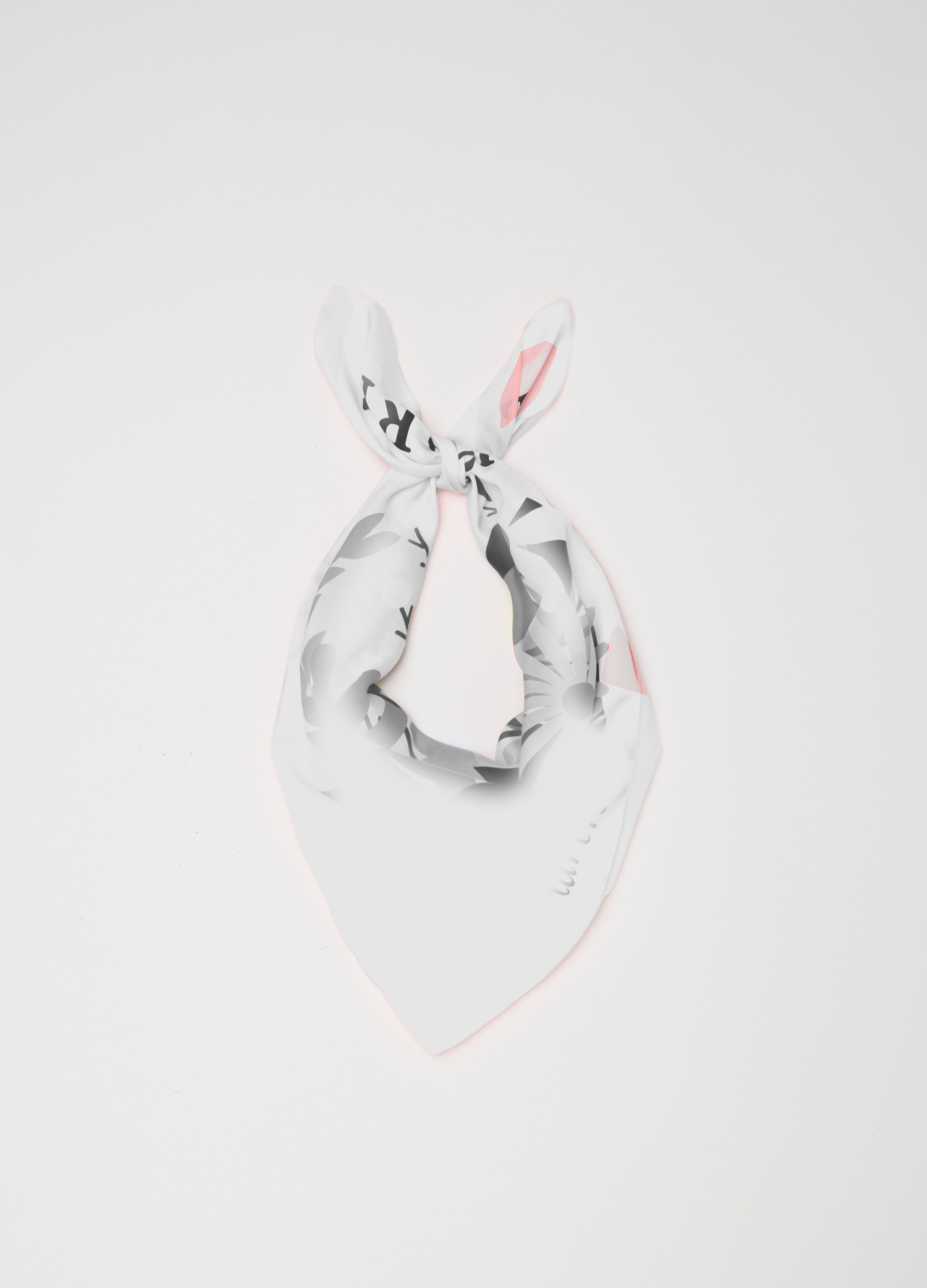 Pañuelo Ligero En Pura Viscosa Multicolor Con Estampado Floral, Mujer, Blanco/rosa, Talla: FASUL