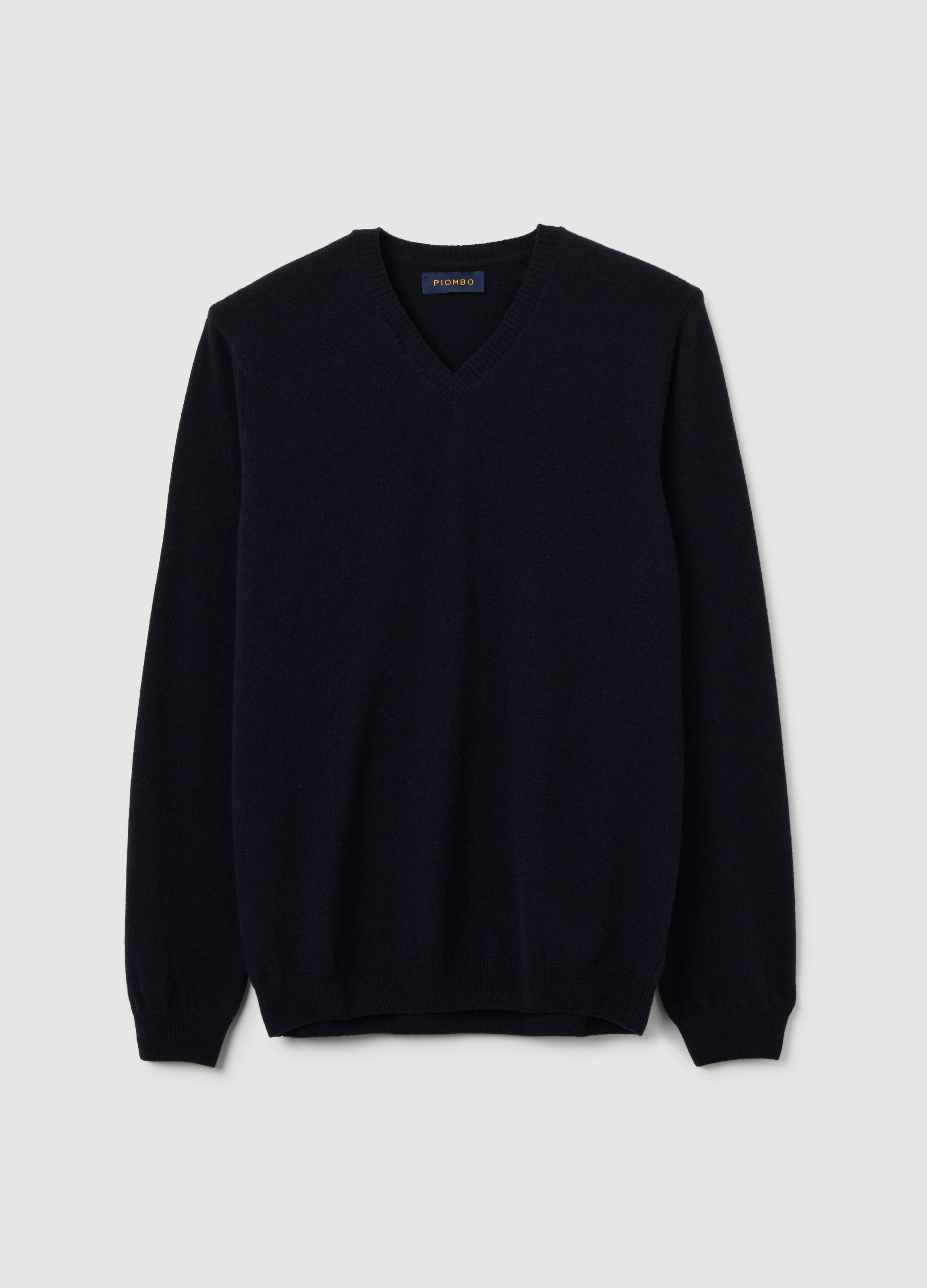 PIOMBO, Maglione In Pura Lana D'agnello Blu Regular Fit, Hombre, Azul marino, Talla: M