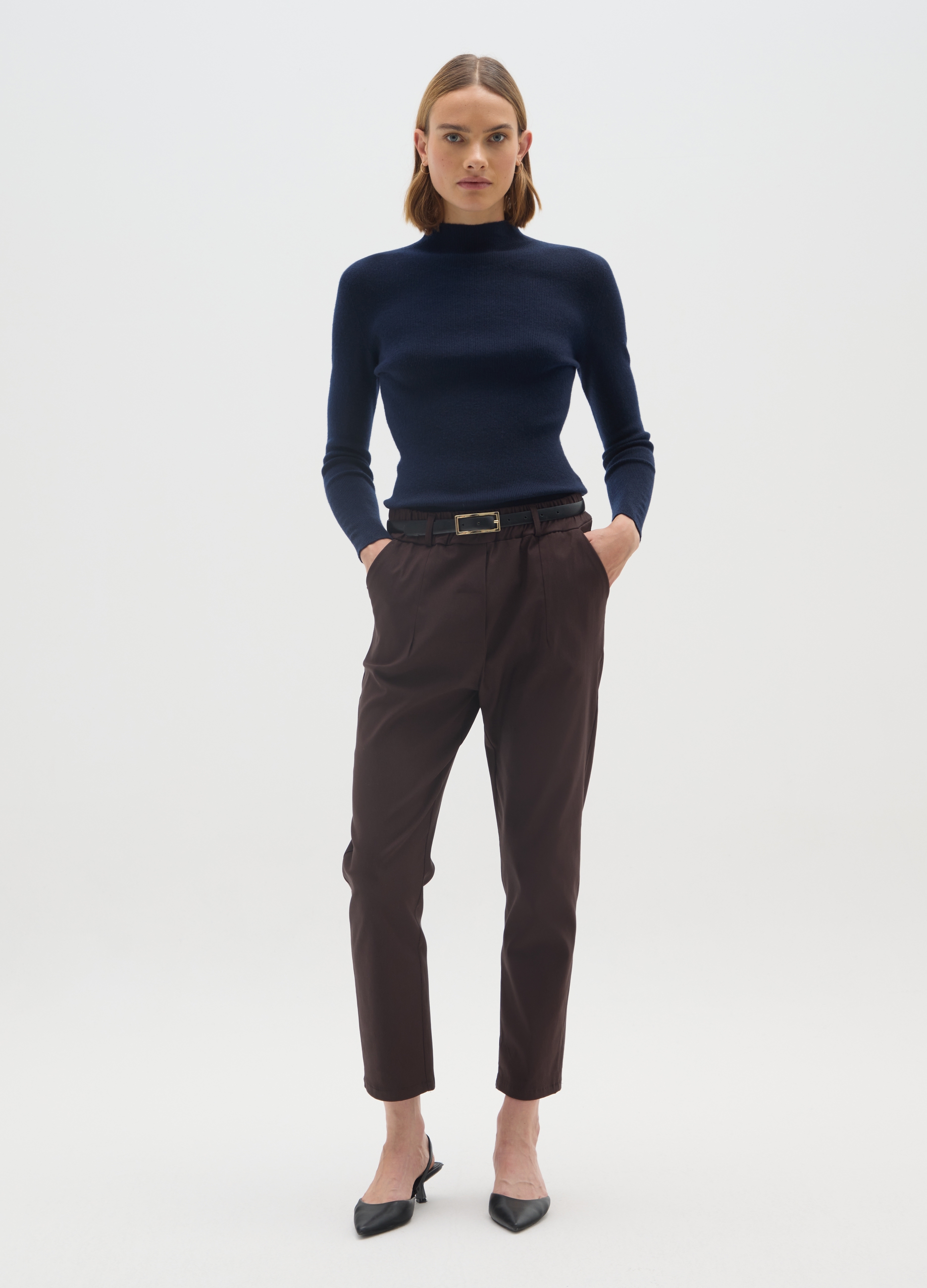 HYBRID, Maglione Blu Regular Fit, Donna, Blu, Taglia: FASUL