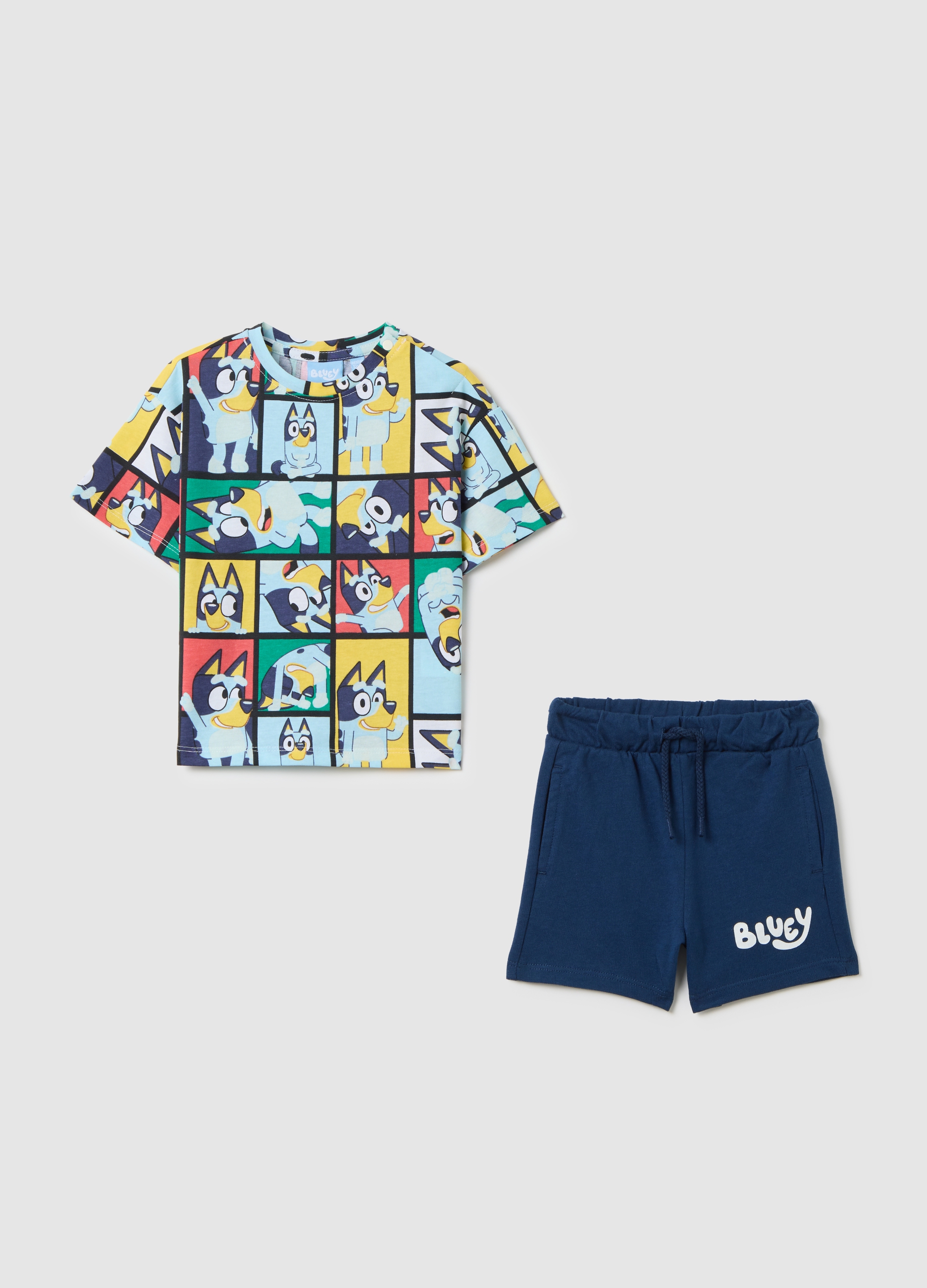 OVS, Completo Jogging Da Neonato In Puro Cotone Multicolor Regular Fit, Bambino, Multicolor, Taglia: 24-30