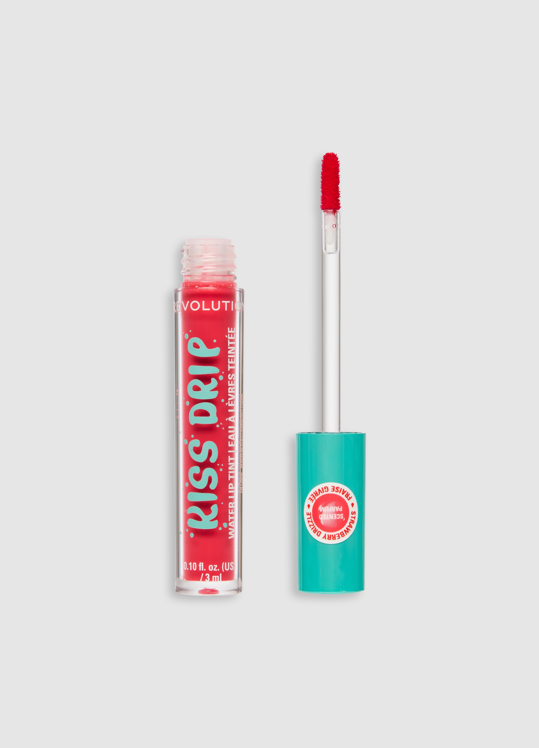REVOLUTION, Kiss Drip Water Lip Tint Strawberry Drizzle, Donna, Rosso, Taglia: FASUL
