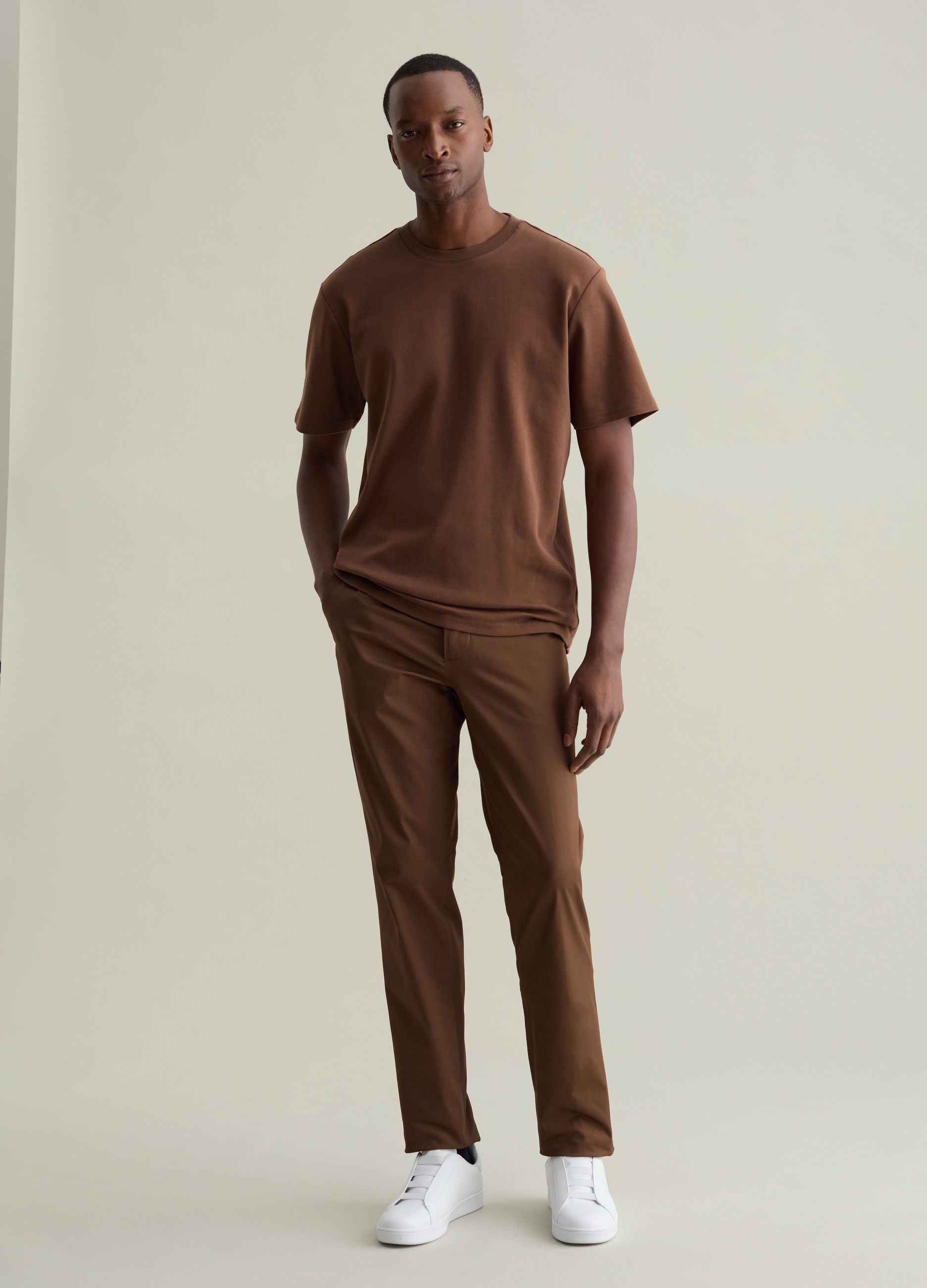 PIOMBO, T-shirt In Cotone, Uomo, Marrone, Taglia: S