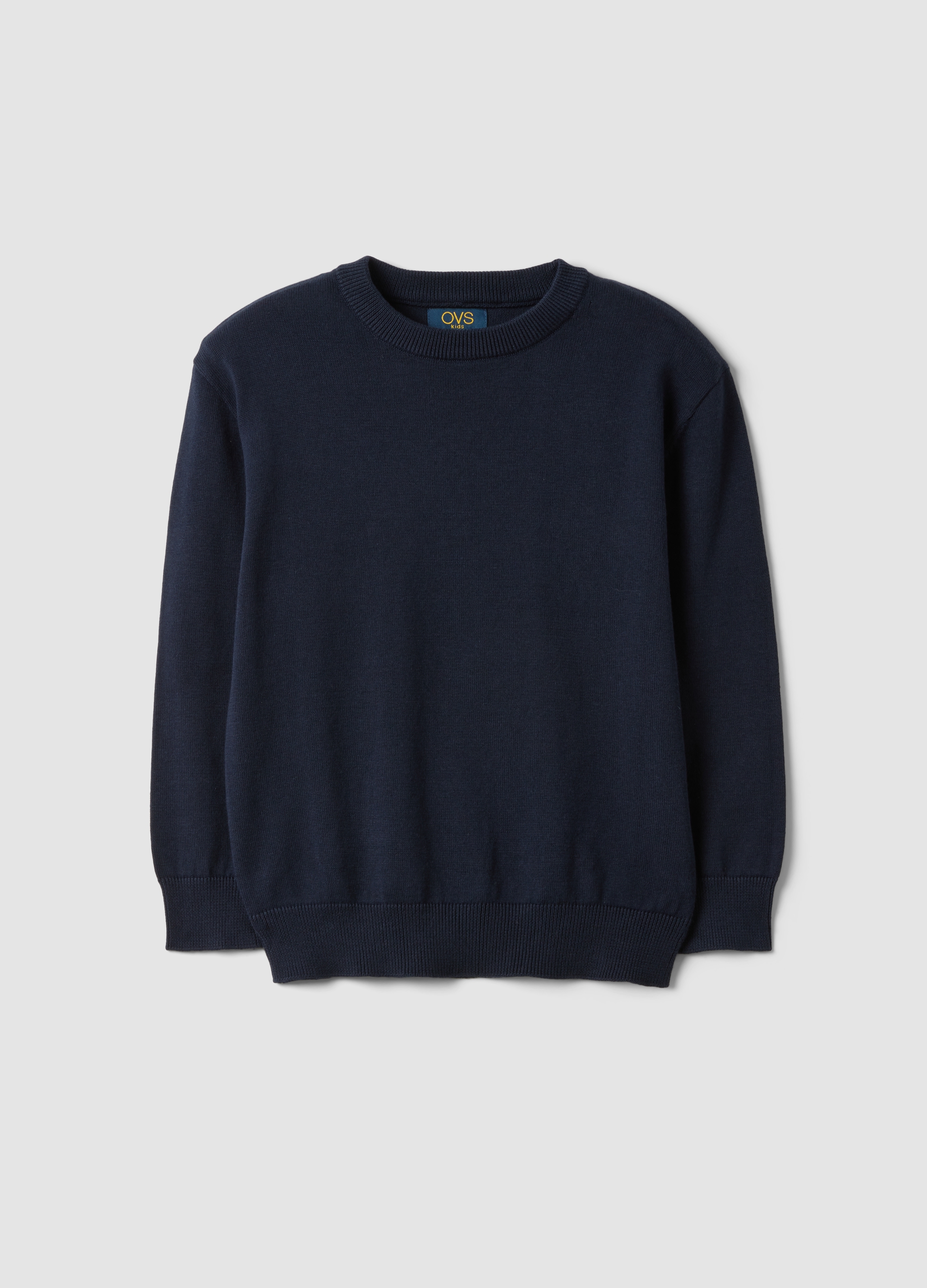 OVS KIDS, Maglia Blu In Puro Cotone A Girocollo Over Fit Per Bambino, Blu, Taglia: 5-6