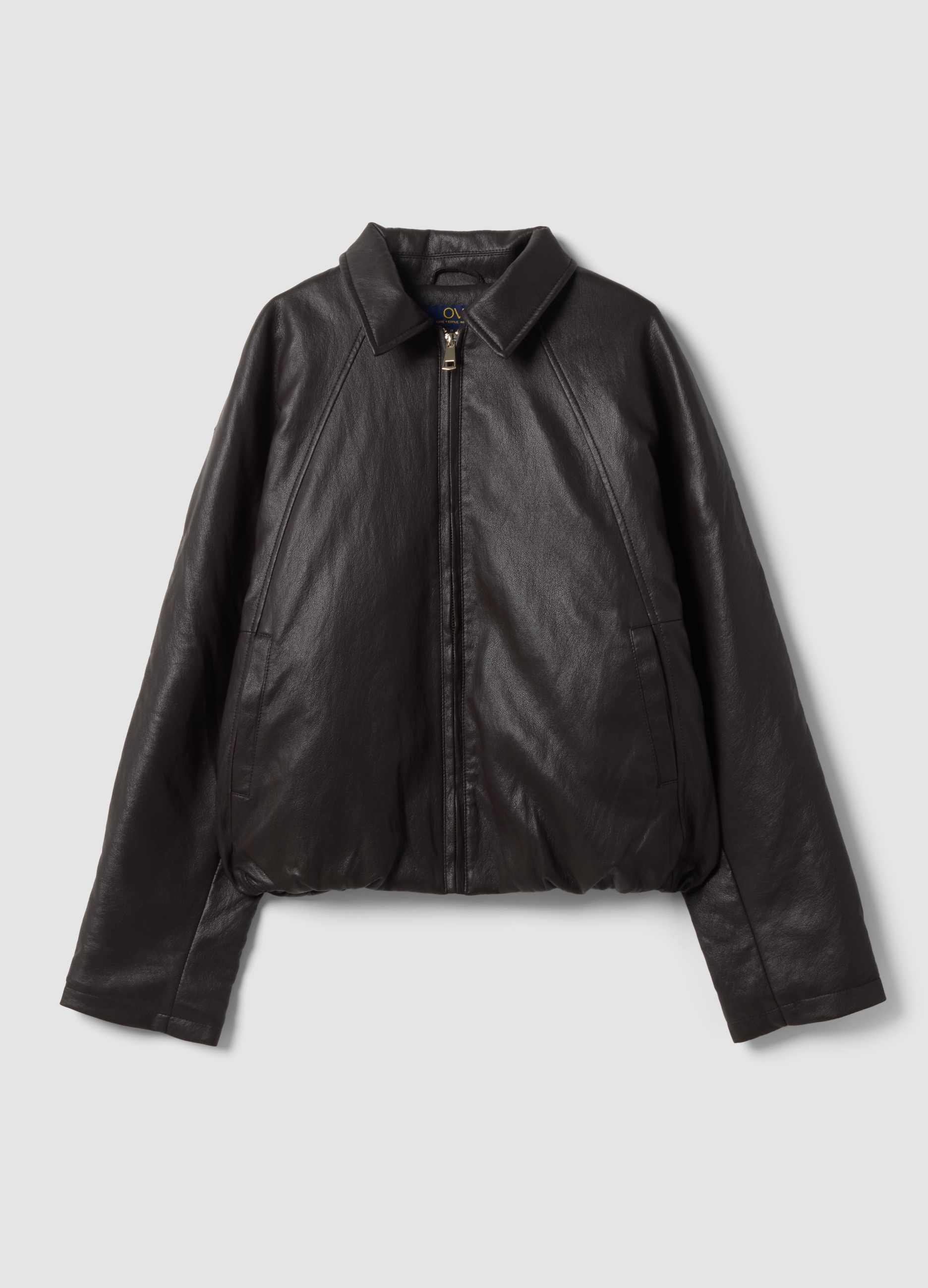 OVS, Giubbotto Marrone Imbottito In Misto Viscosa Con Zip Over Fit, Donna, Marrone, Taglia: M