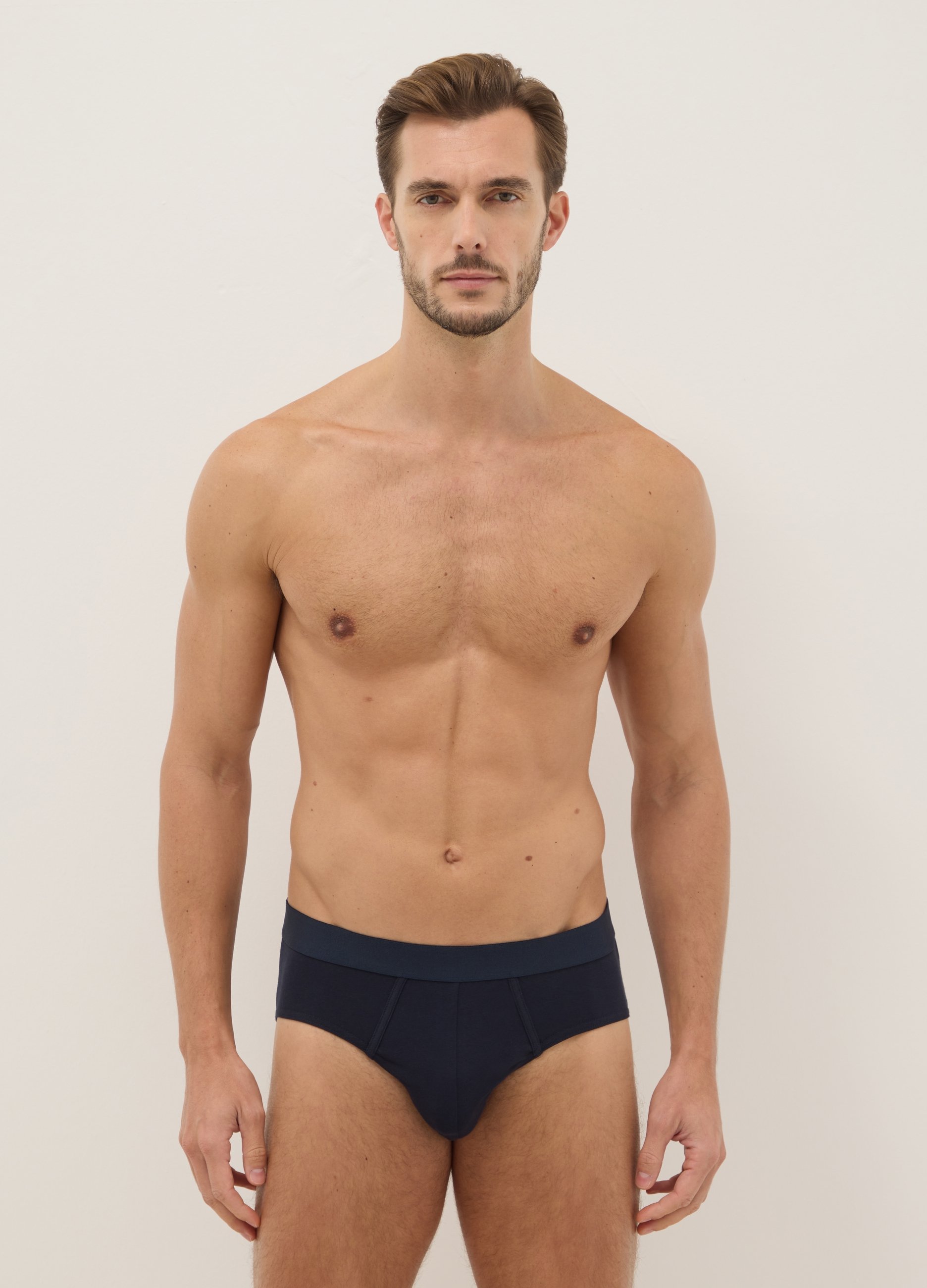 Tripack De Calzoncillos Multicolor Ajuste Regular En Algodón Elástico, Hombre, Azul Cielo/Azul, Talla: XXL