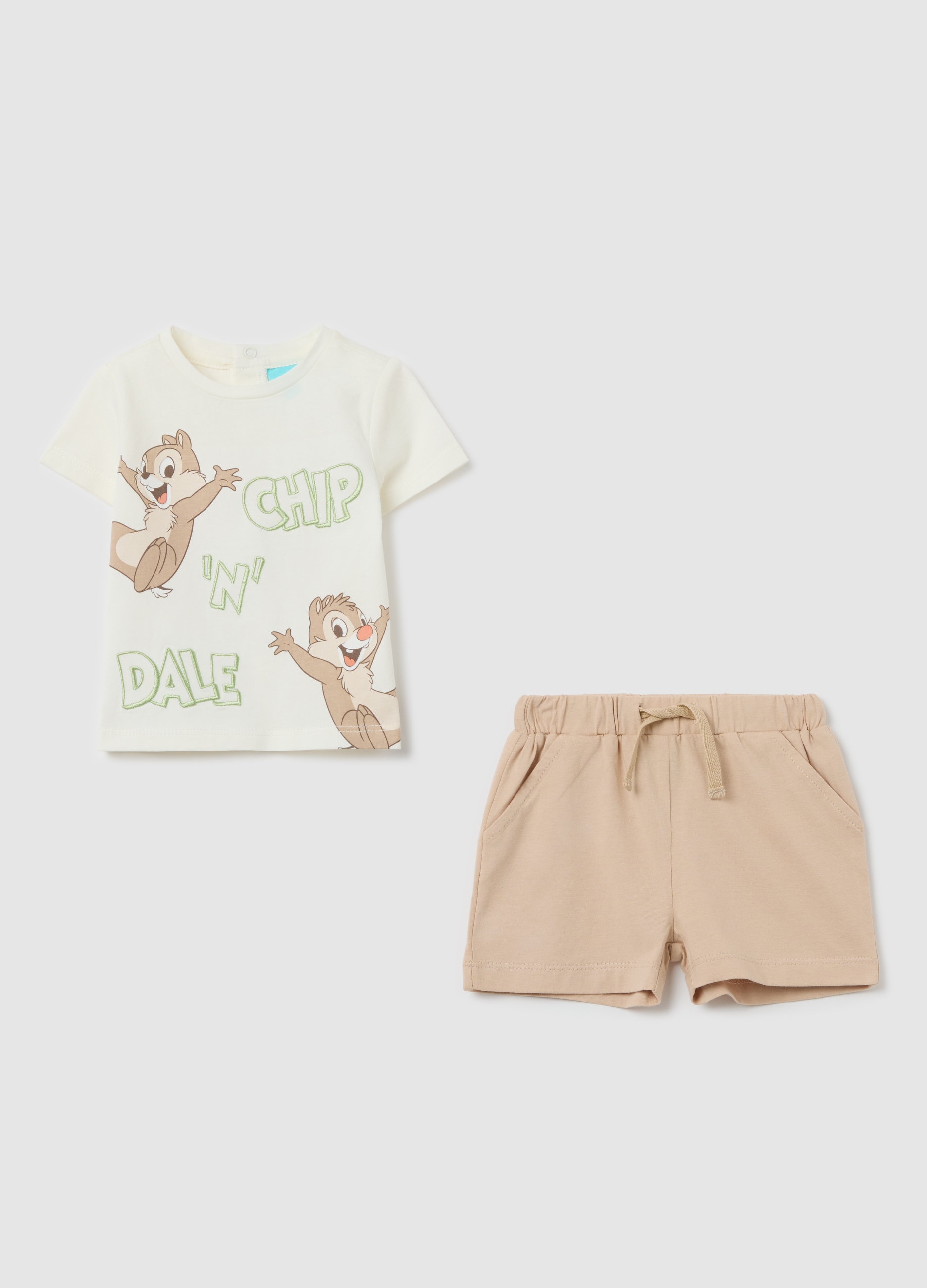 OVS, Completo Cip & Ciop In Cotone Organico, Neonato, Multicolor, Taglia: 1-3