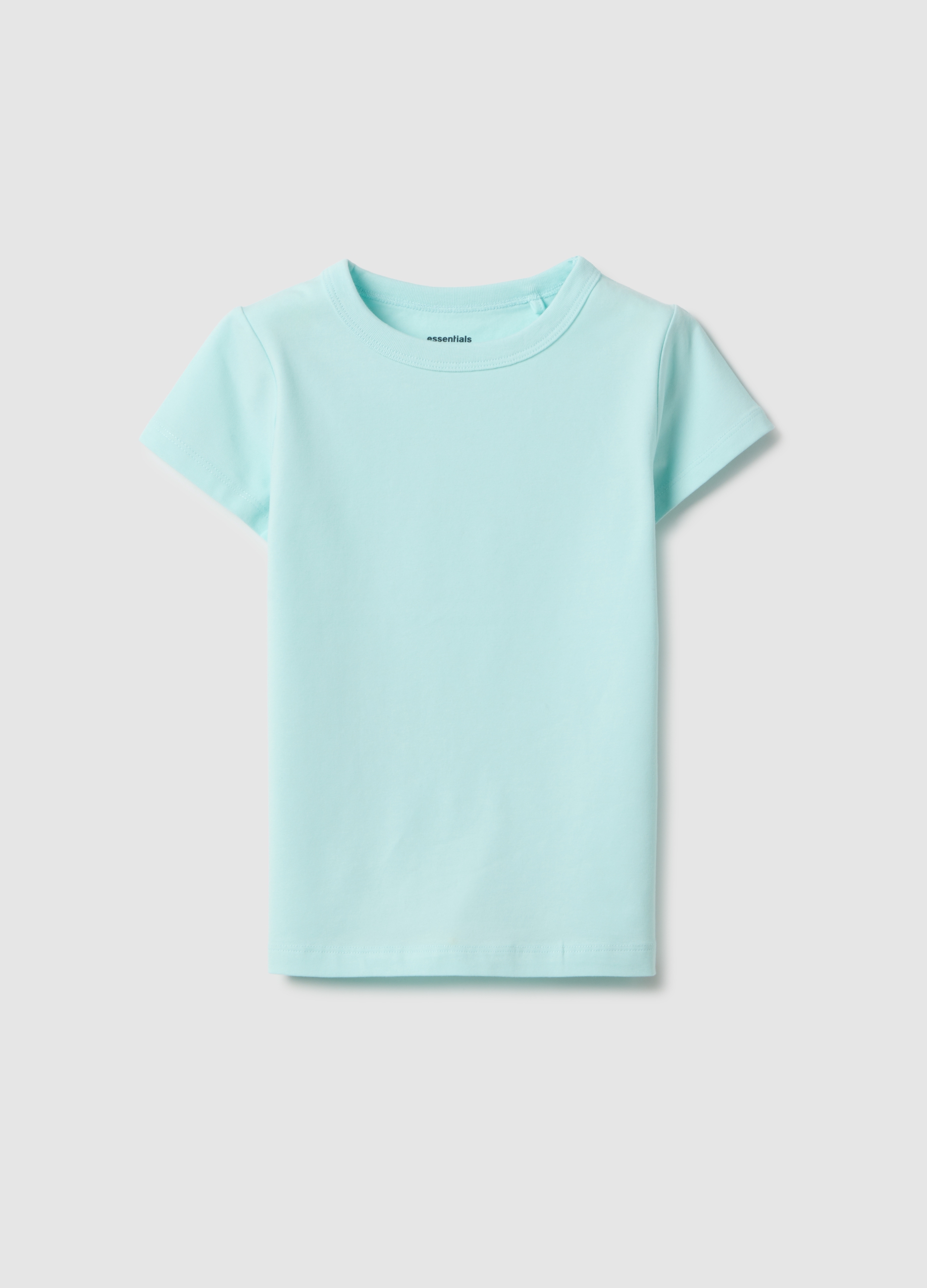 OVS KIDS, Camiseta Azul De Niña En Mezcla De Algodón Ajuste Regular, Niña, Azul Azur, Talla: 4-5