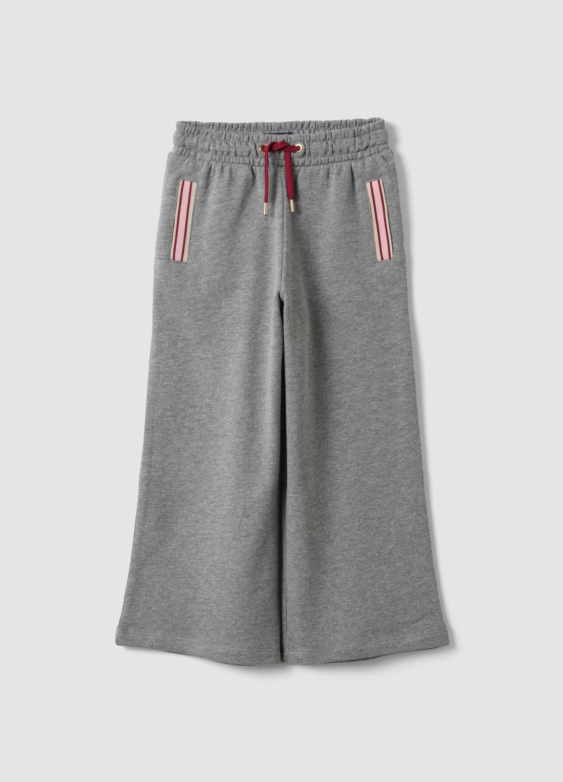 OVS KIDS, Pantaloni Culotte Grigi In Misto Cotone E Viscosa Per Bambina, Grigio, Taglia: 8-9