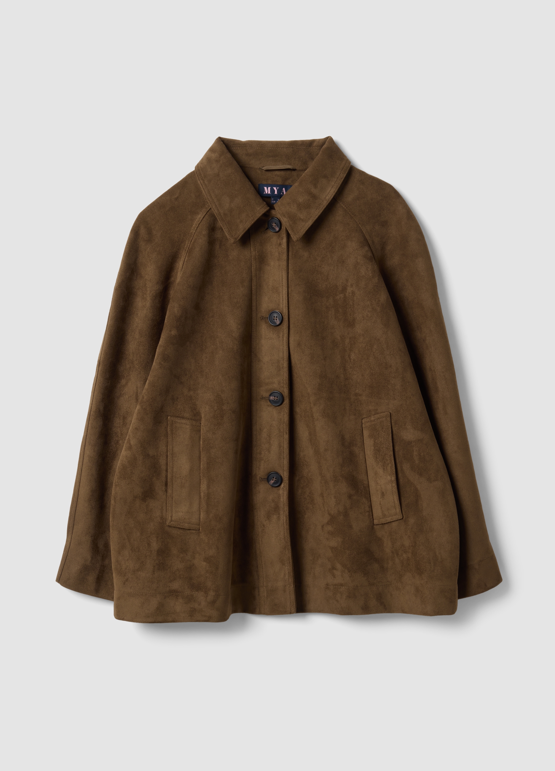 MYA, Giacca Marrone Regular Fit Con Bottoni, Donna, Marrone, Taglia: L