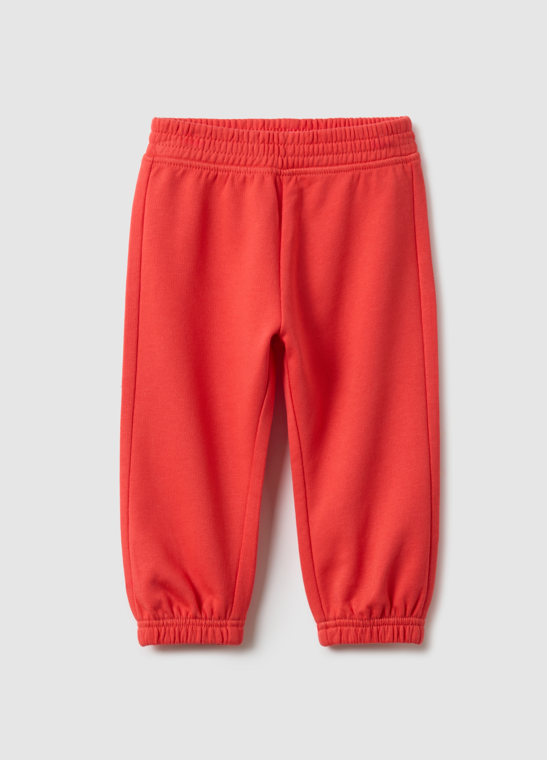 FAGOTTINO, Pantalón Jogger Naranja De Niña En Algodón Puro, Ajuste Regular, Niña, Naranja Mandarina, Talla: 18-24