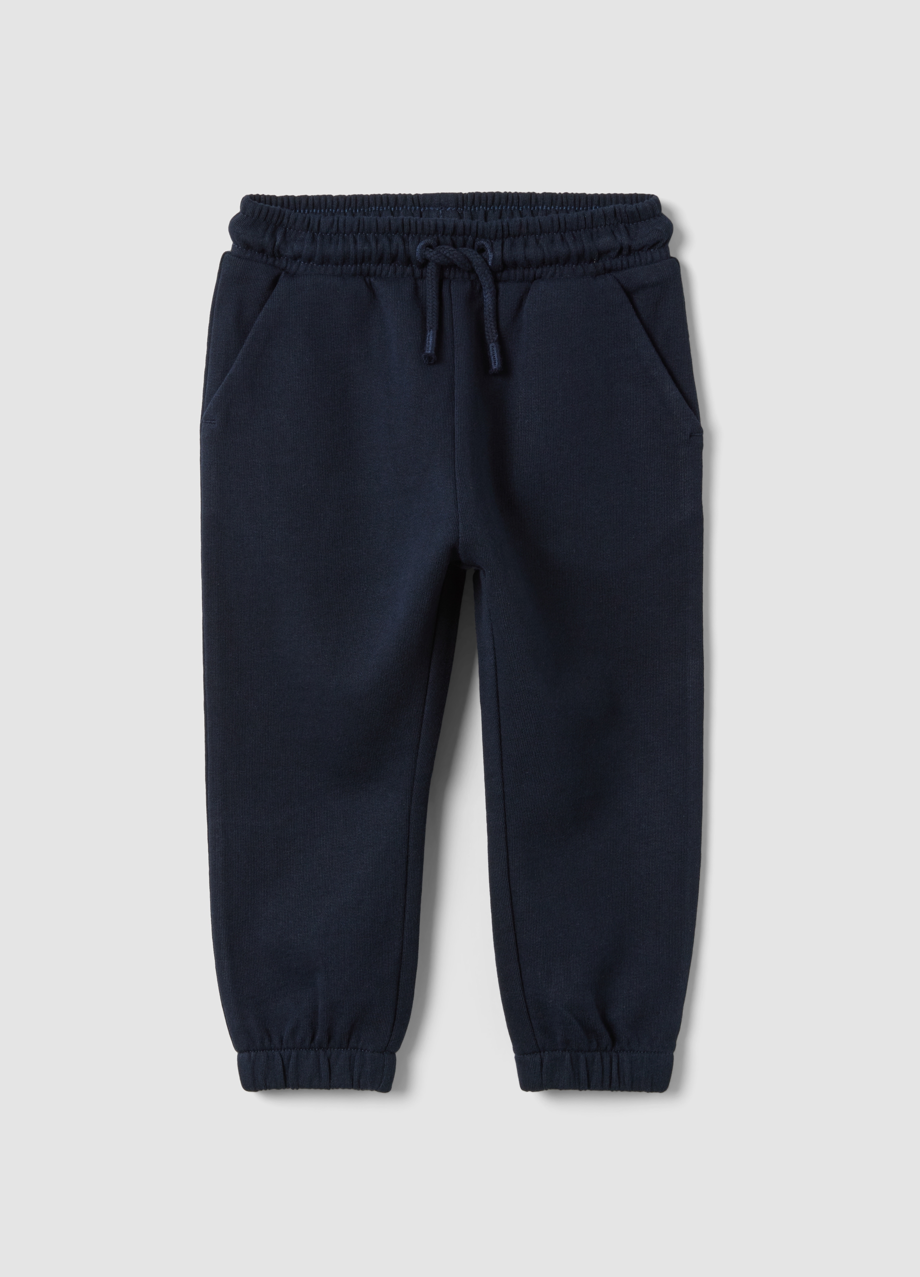 FAGOTTINO, Pantaloni Jogger Blu In Puro Cotone Organico Con Coulisse Per Bimbo, Bambino, Blu, Taglia: 30-36