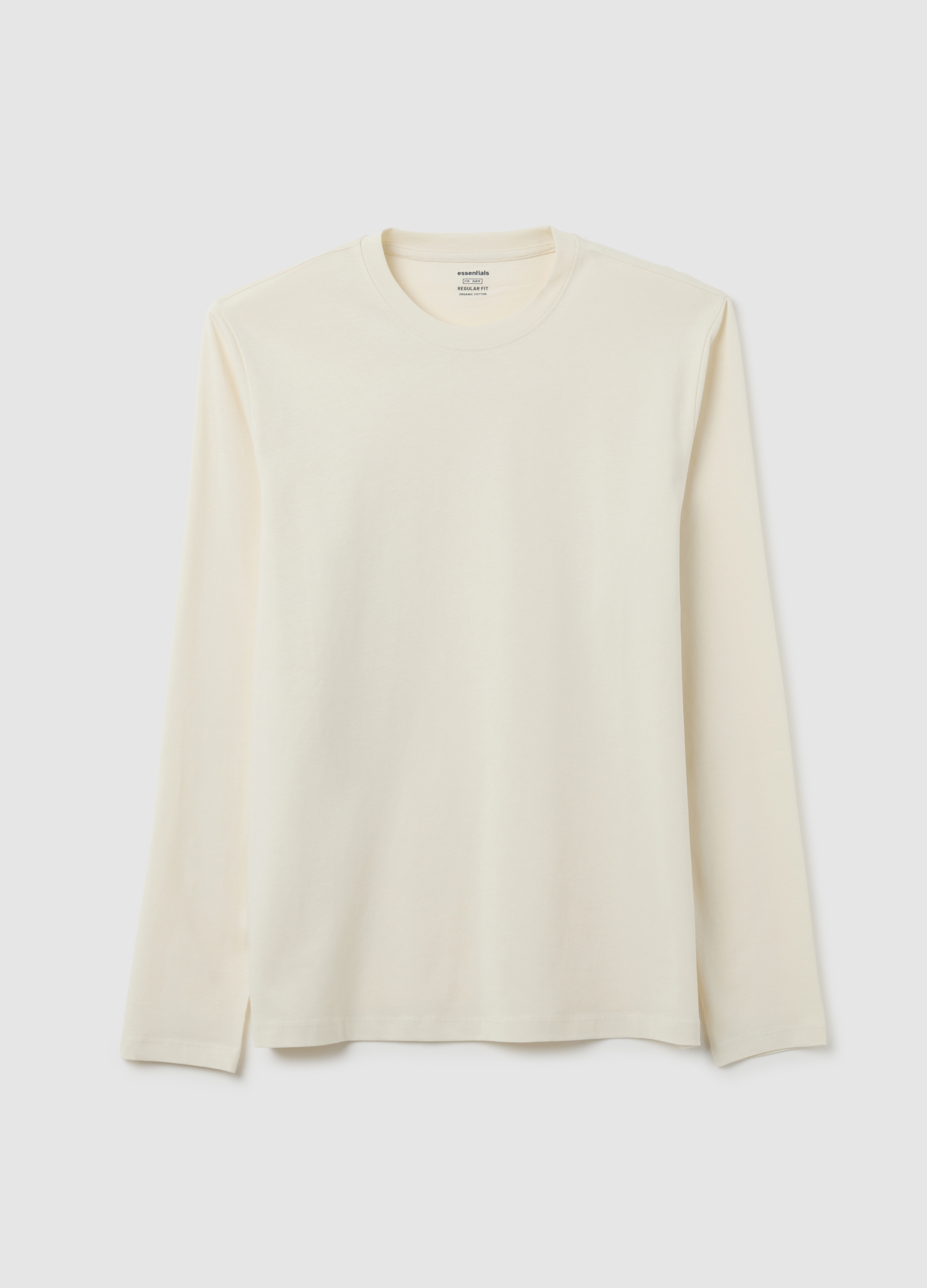 Maglia In Puro Cotone Beige Regular Fit, Hombre, Beige Claro, Talla: S