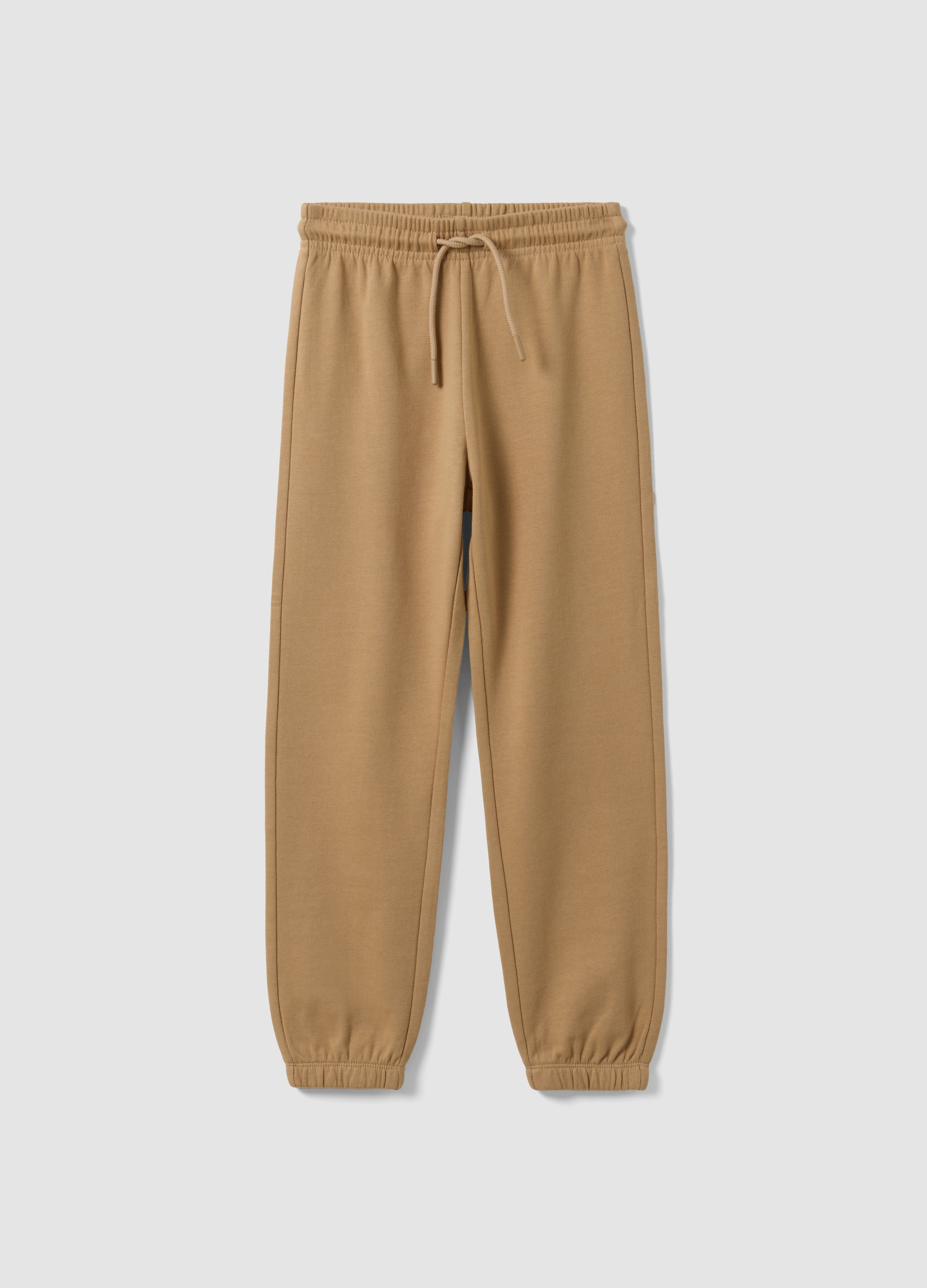OVS KIDS, Jogger Beige In Puro Cotone Organico Regular Fit Per Bambino, Beige, Taglia: 3-4