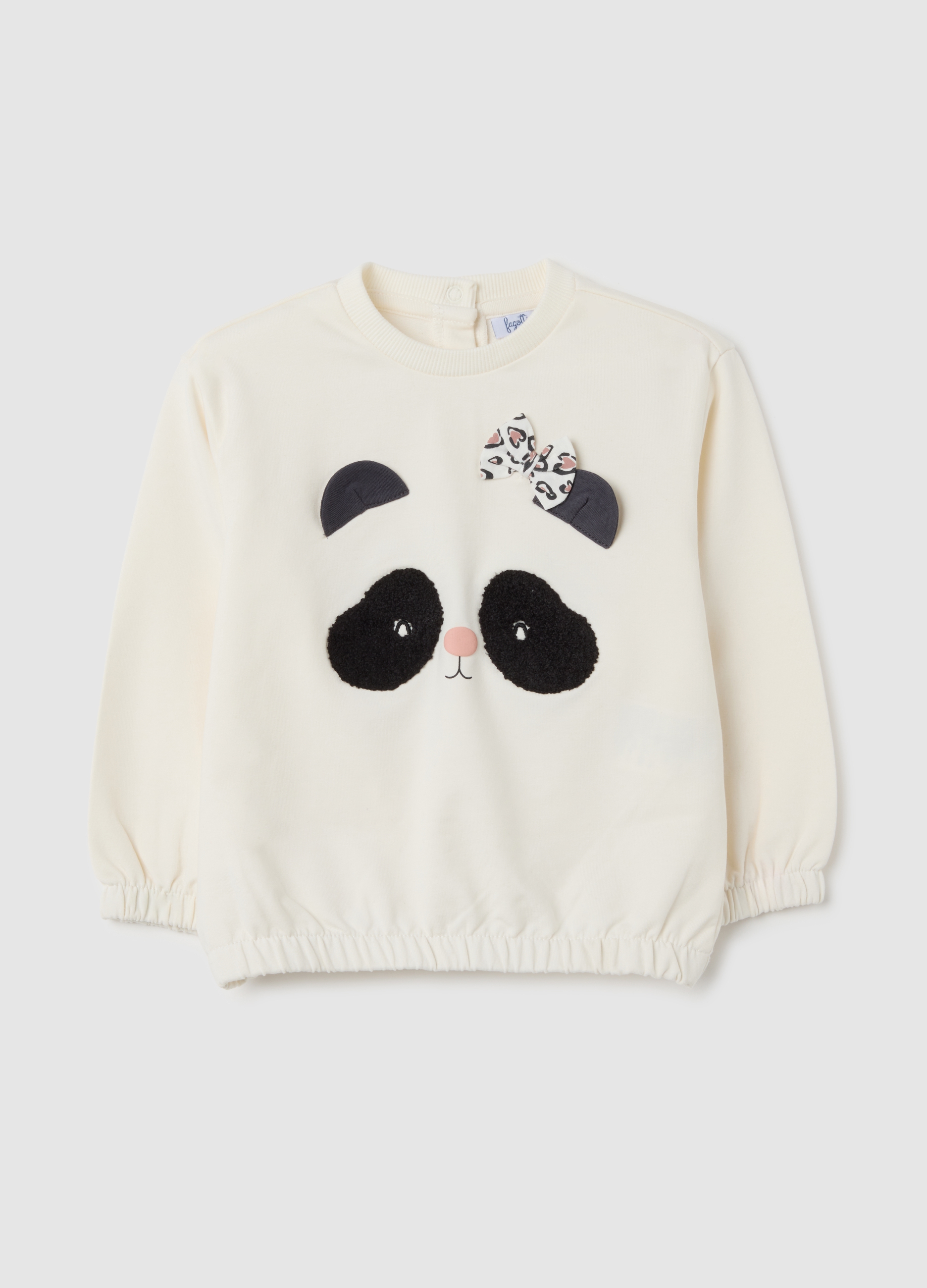 FAGOTTINO, Felpa Da Neonata In Cotone Elasticizzato Beige, Bambina, Beige, Taglia: 12-18