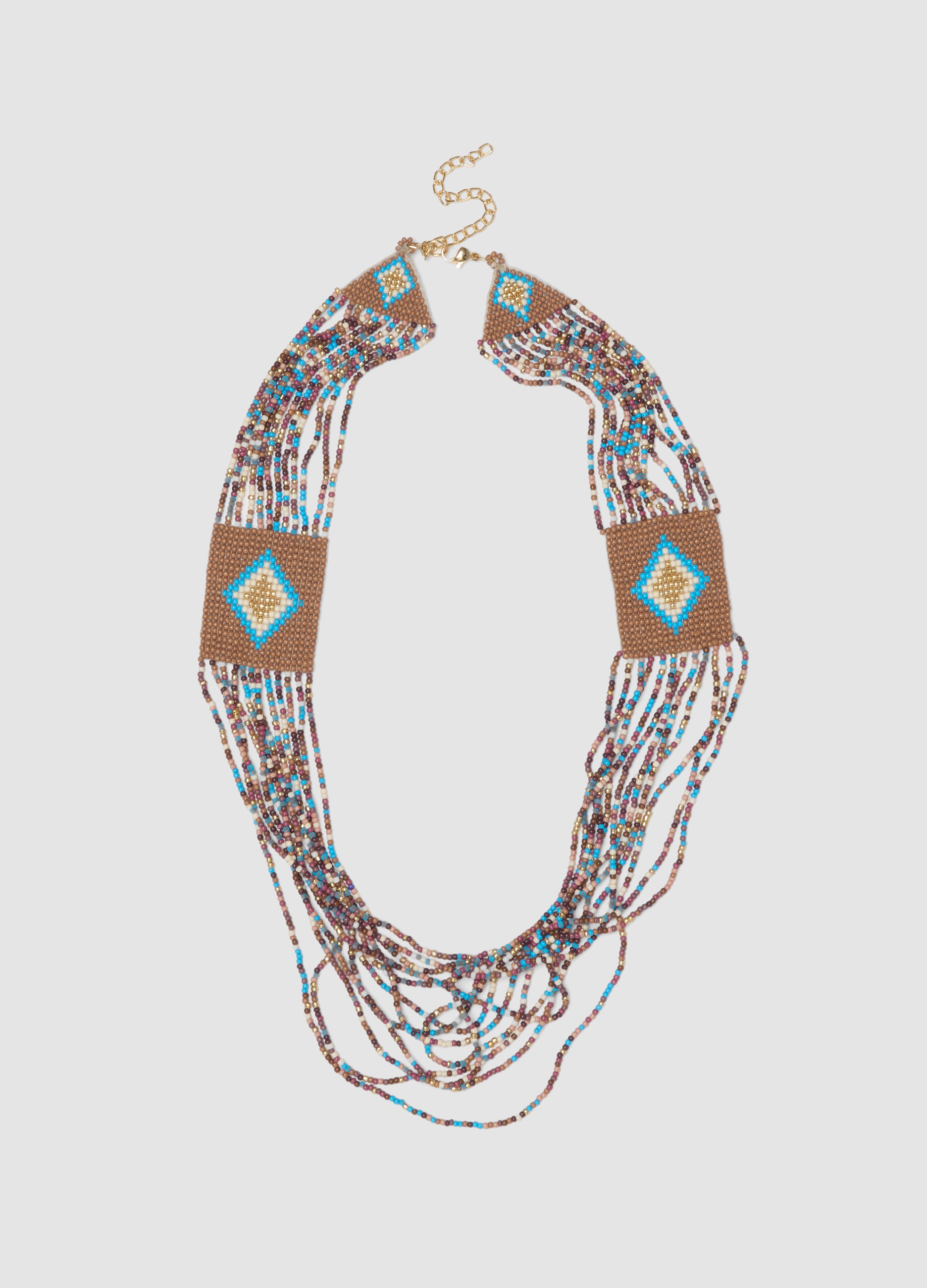 OVS, Collana Con Perline Multicolor E Dettagli Geometrici, Donna, Multicolor, Taglia: ONE SIZE