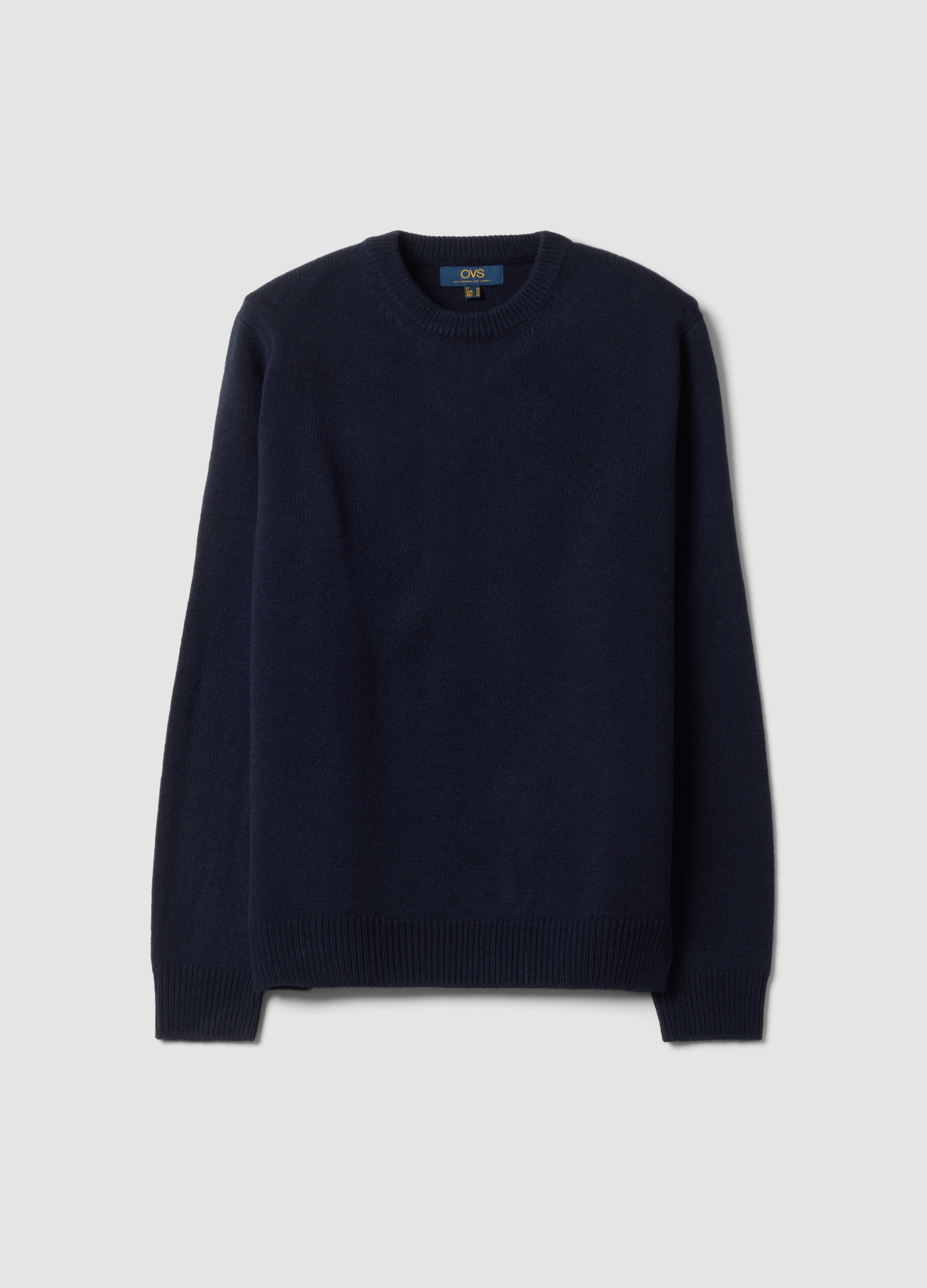OVS, Maglia Blu Girocollo In Jersey Knit Regular Fit, Uomo, Blu, Taglia: XXL