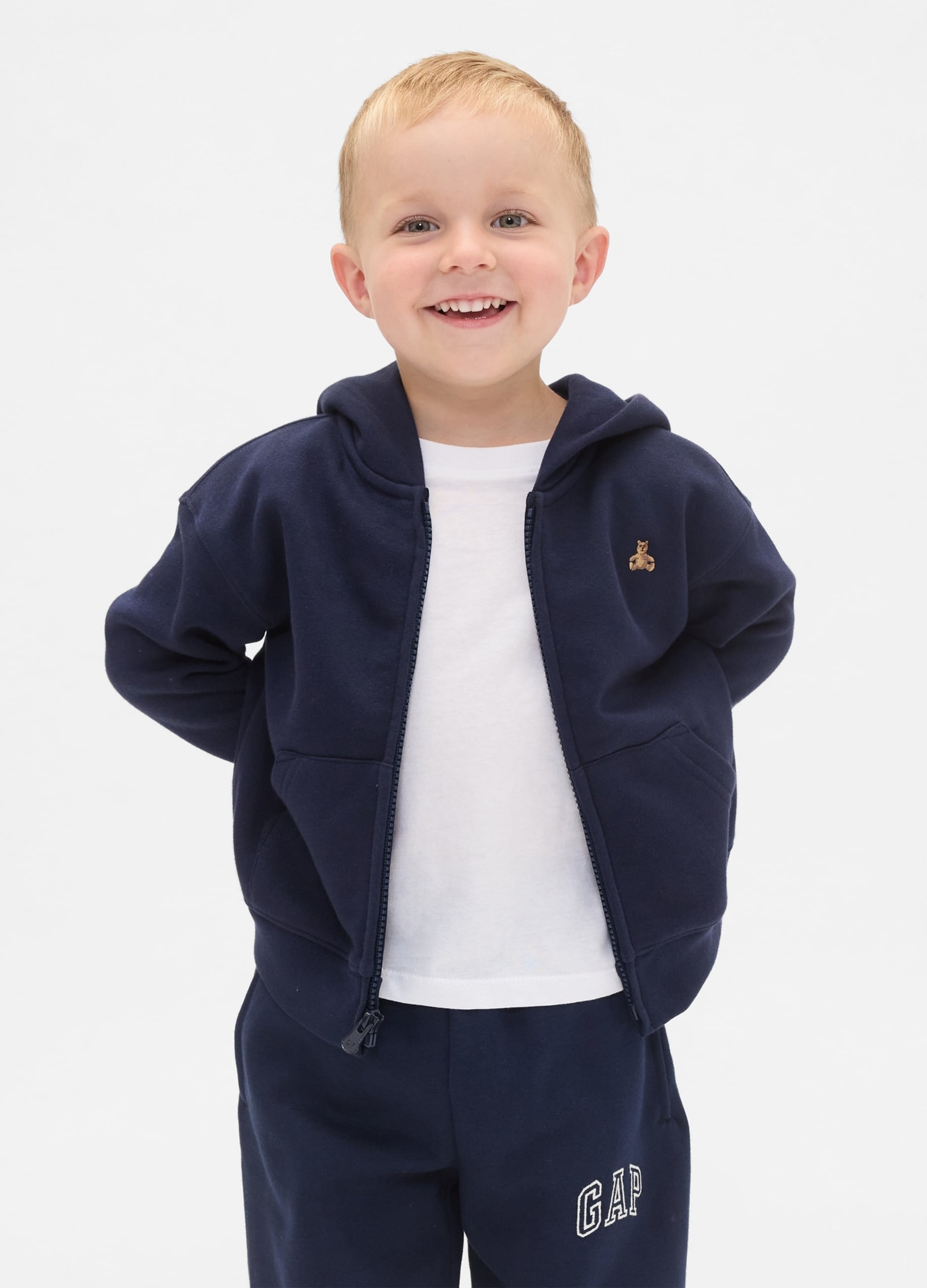 GAP KIDS, Felpa Con Cappuccio, Unisex, Blu, Taglia: 2Y/84-91