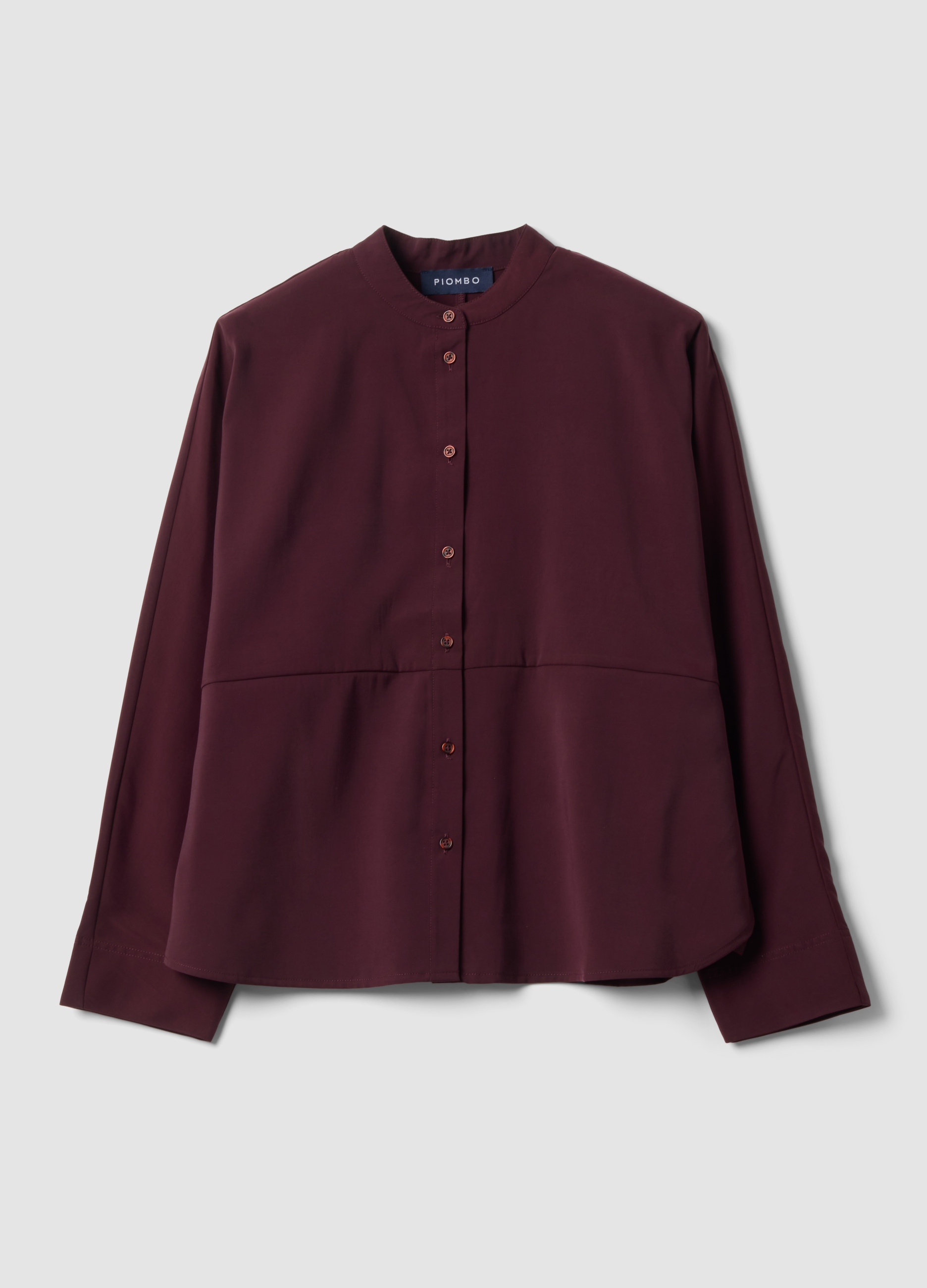 Piombo Contemporary, Camicia Rossa In Misto Viscosa A Maniche Lunghe Regular Fit, Donna, Rosso, Taglia: M/L