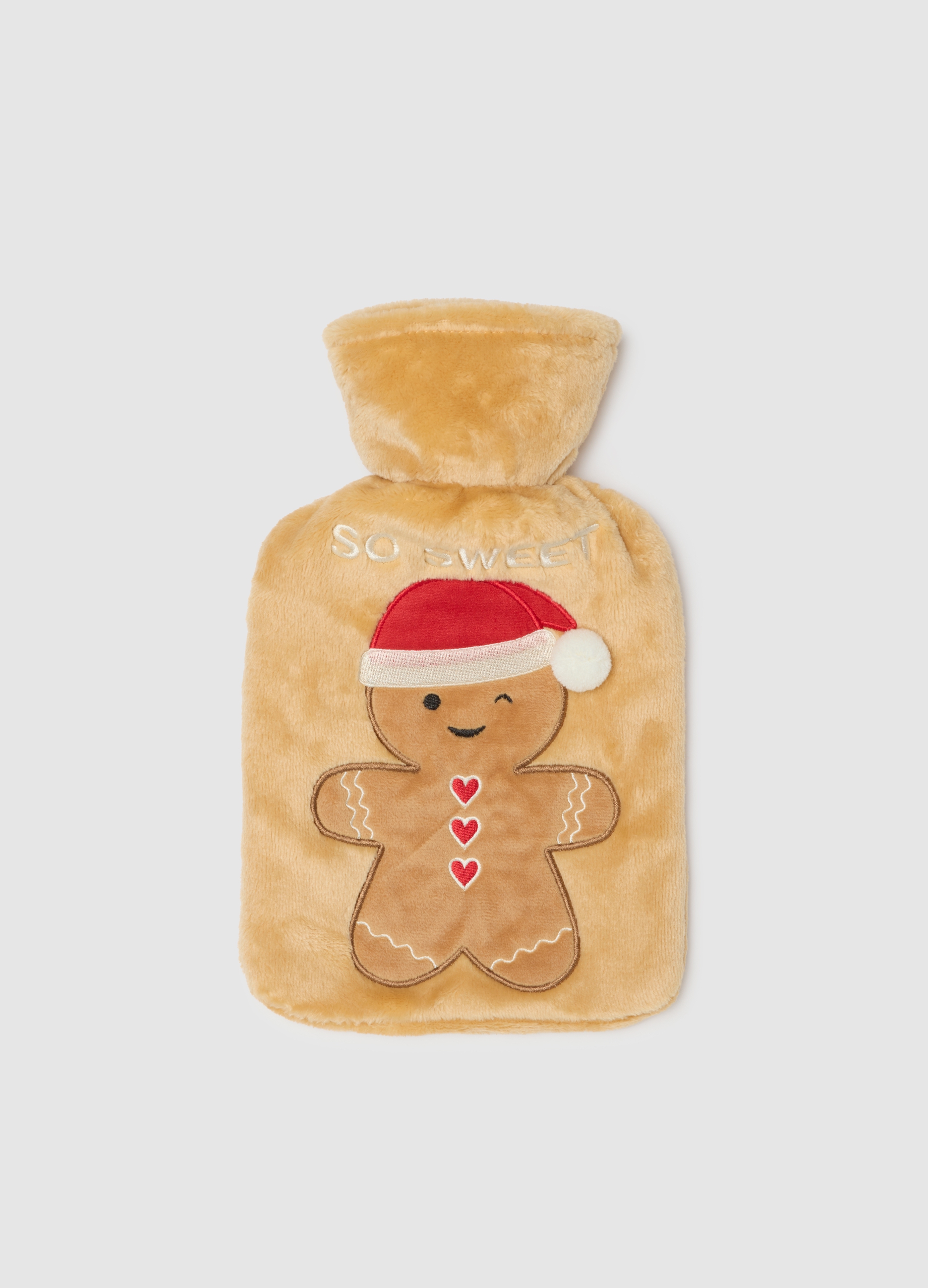 OVS, Borsa Dell'acqua Calda Natalizia Rossa Con Rivestimento, Donna, Rosso, Taglia: ONE SIZE