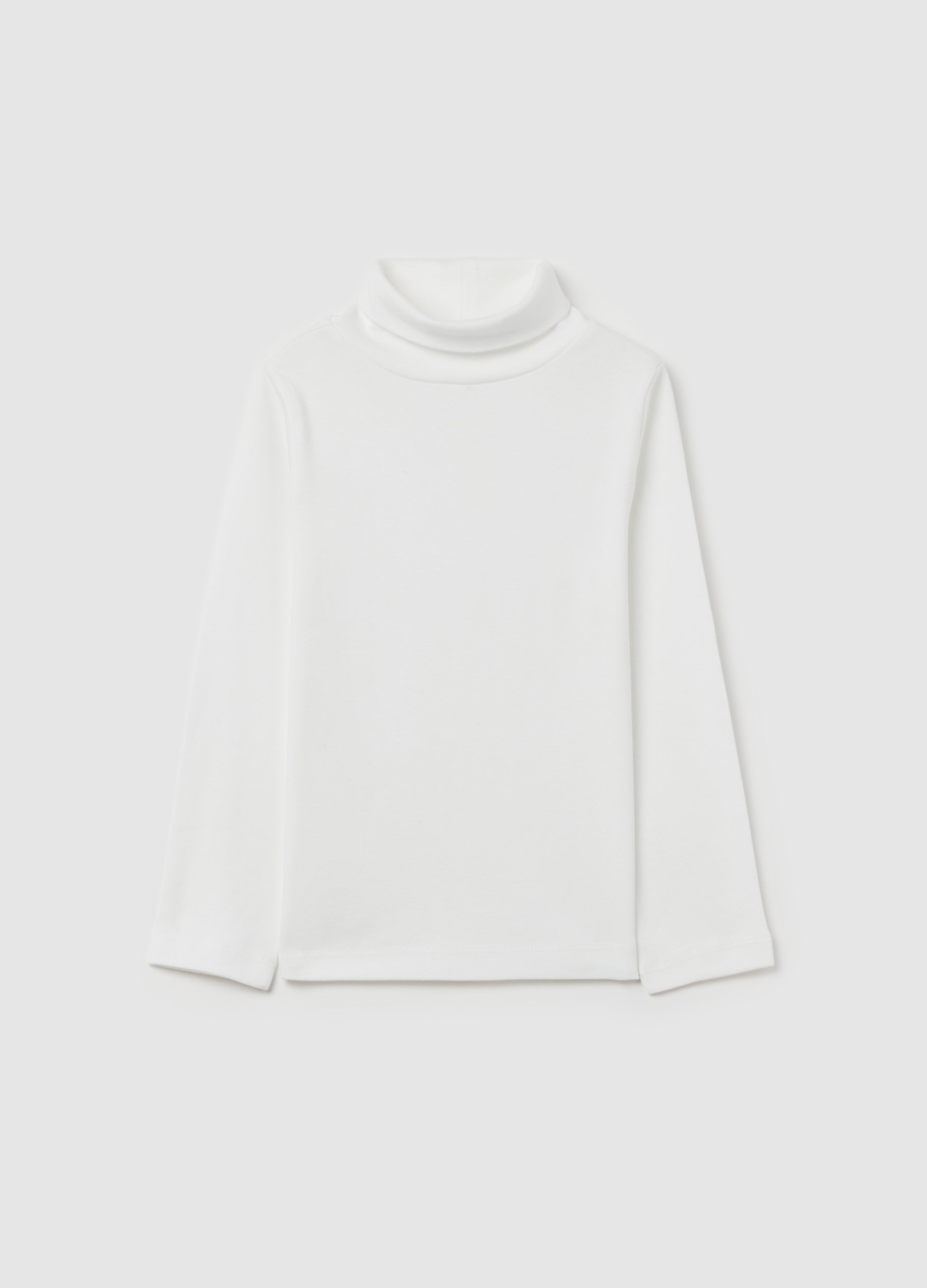 OVS KIDS, Camiseta De Cuello Alto De Algodón, Niño, Blanco óptico, Talla: 9-10