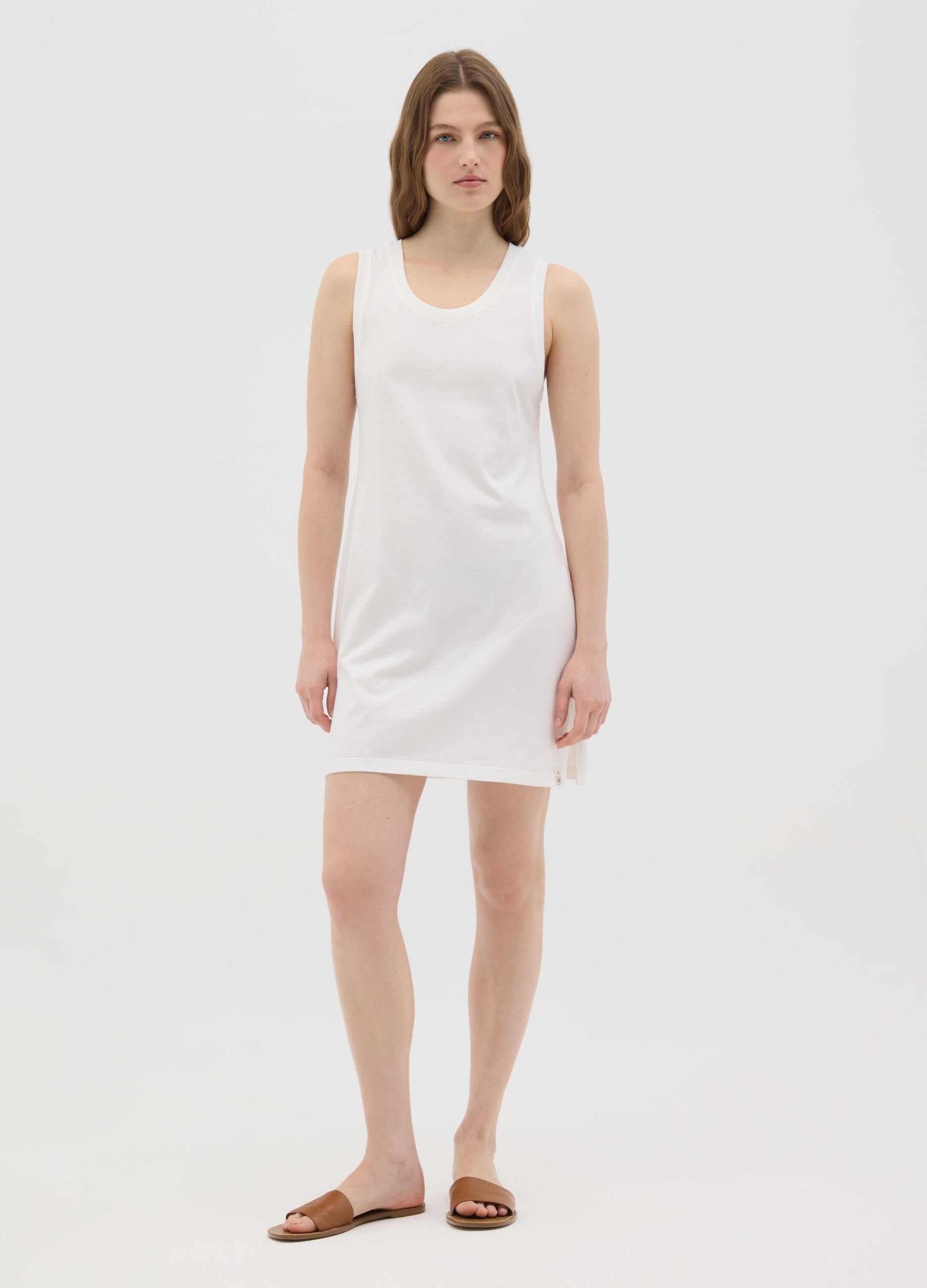 OVS , Abito Bianco Da Donna In Puro Cotone Italiano, Bianco, Taglia: S