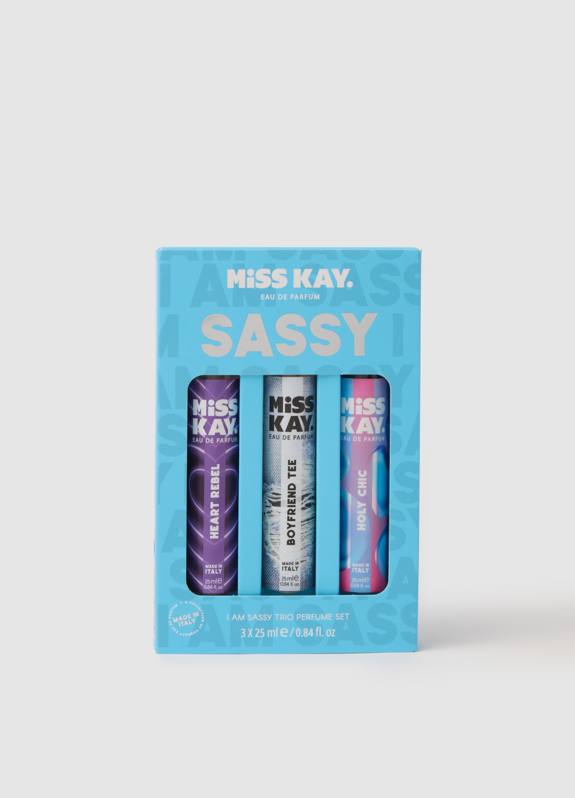 MISS K, Trio Profumi Di Miss Kay, Heart Rebel, Boyfriend Tee E Holy Chic, Donna, Trasparente, Taglia: FASUL