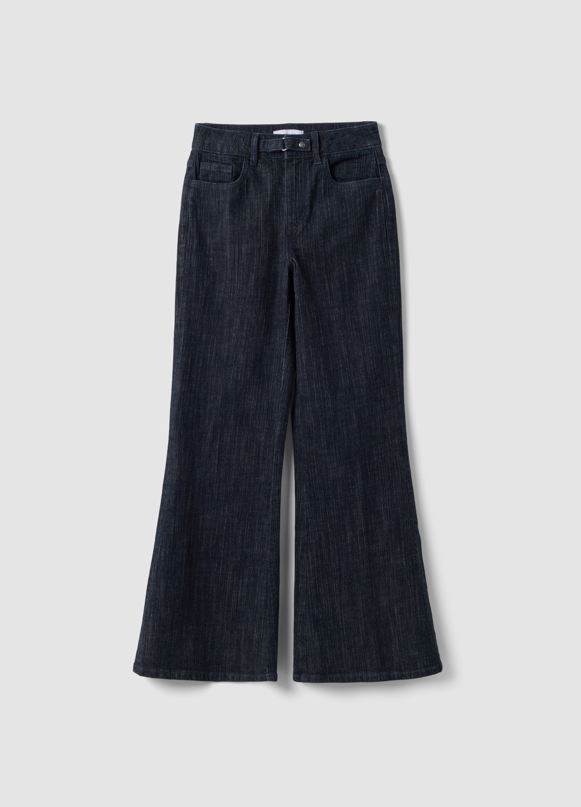 B.ANGEL, Jeans Denim Blu Bootcut In Cotone Elasticizzato, Donna, Blu, Taglia: 36