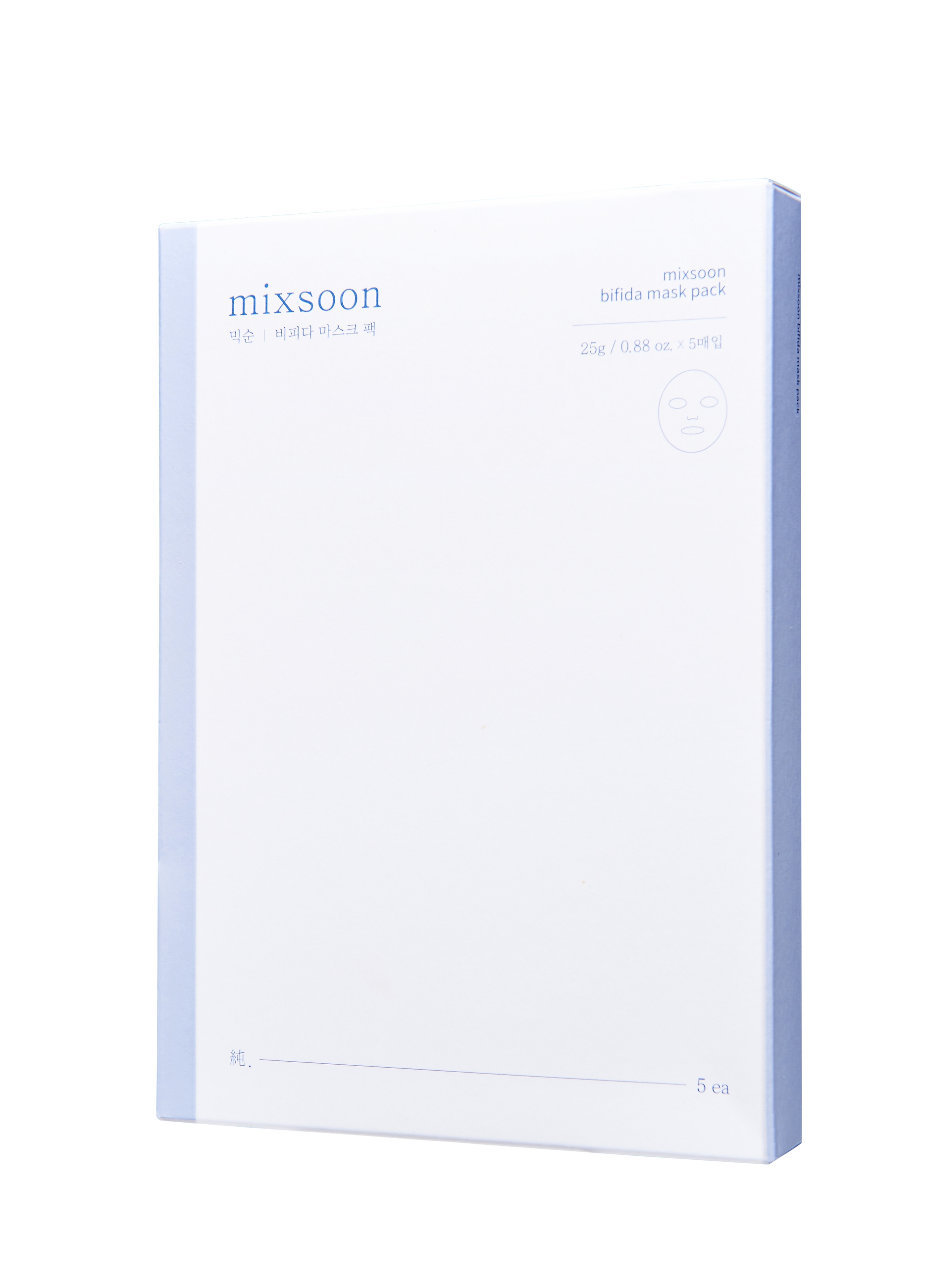 MIXSOON, Bifida Mask Pack 25g*5ea - Skincare Coreana, Unisex, Bianco, Taglia: FASUL