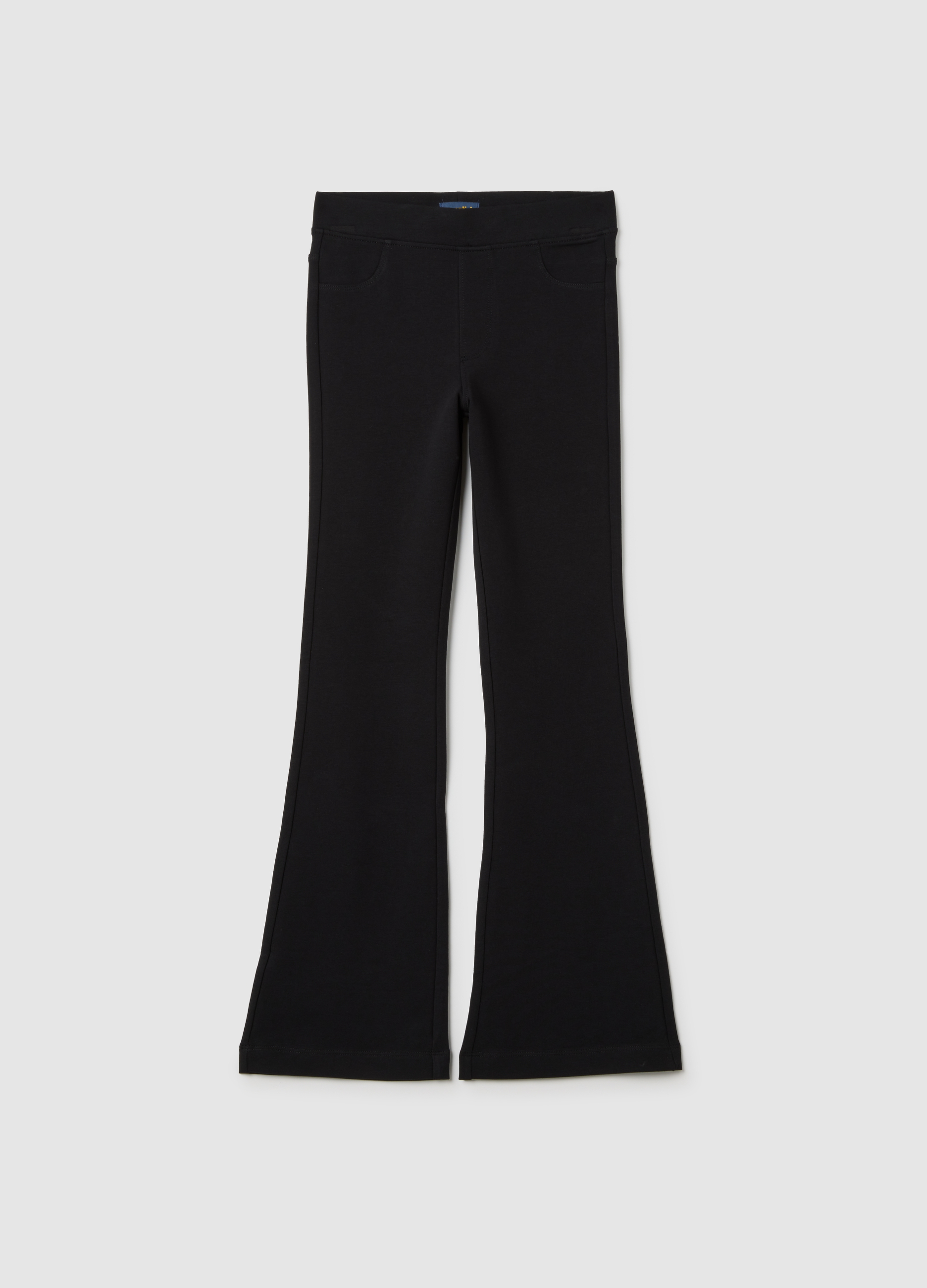 Leggings Negros Slim Fit De Algodón Elástico Para Chicas, Niña, Gunmetal, Talla: 12-13