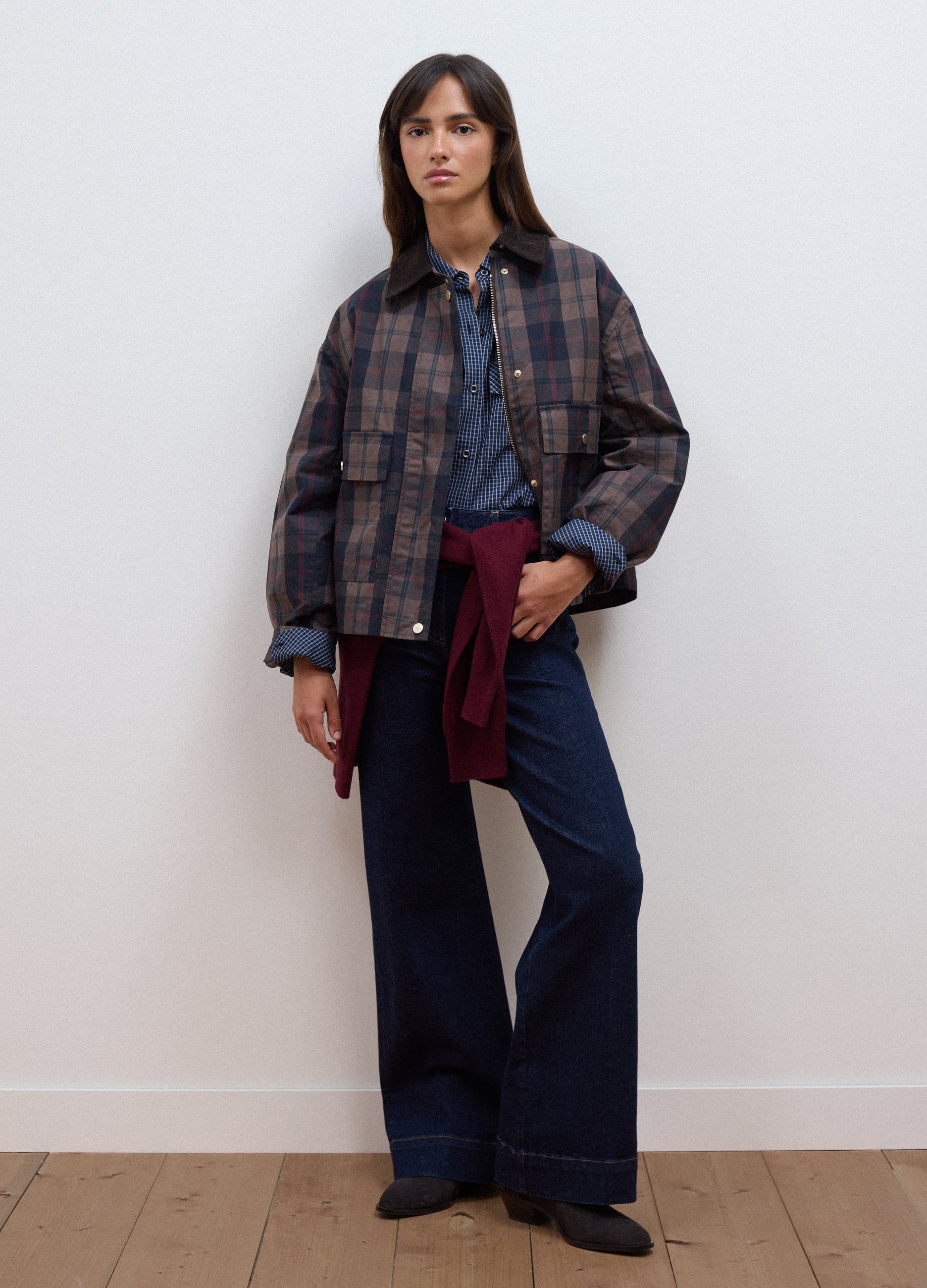 LES COPAINS, Jeans Blu Wide Leg In Cotone Elasticizzato, Donna, Blu, Taglia: 38