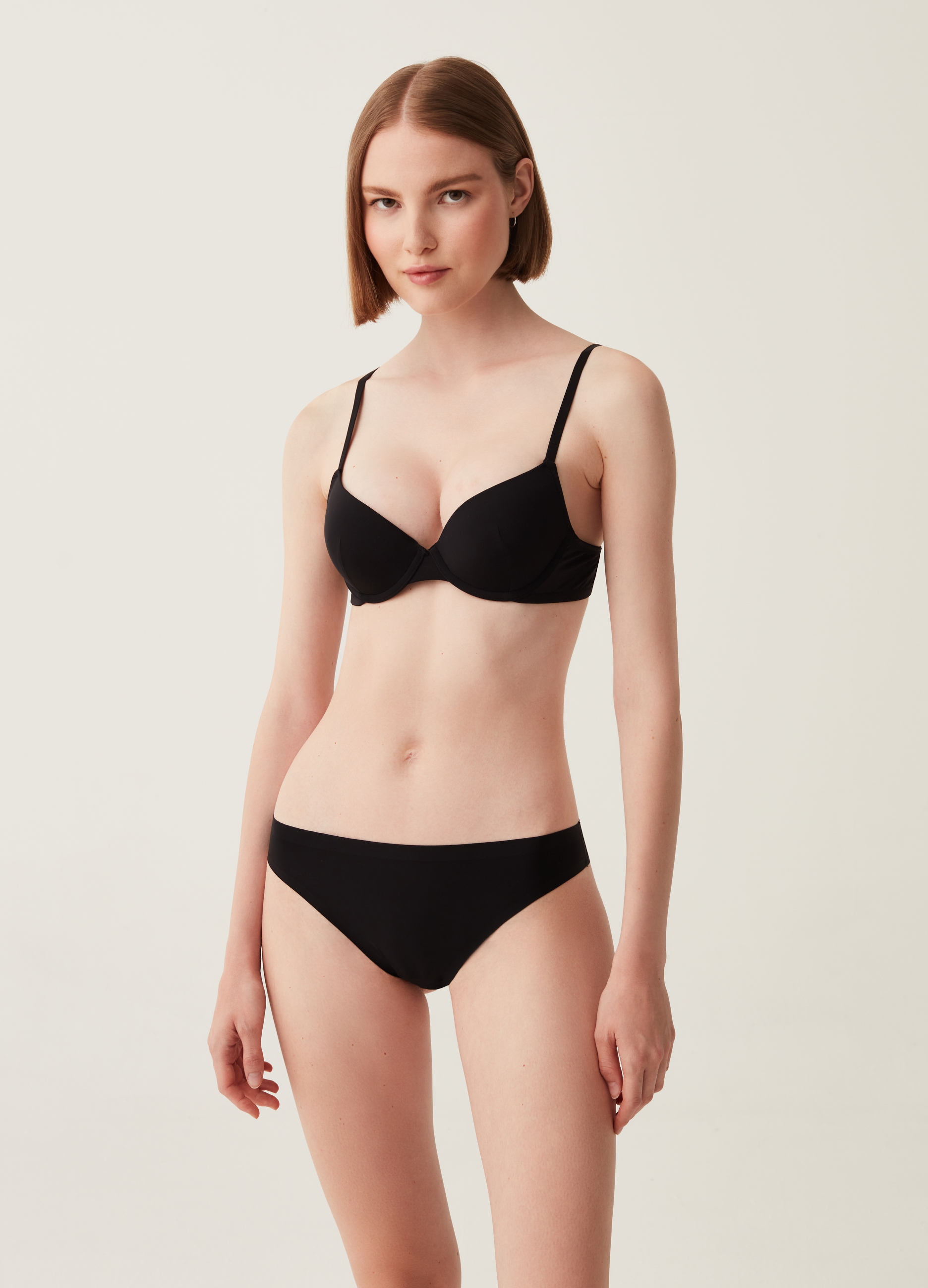 OVS, Brasiliano Senza Cuciture The One, Donna, Nero, Taglia: 2