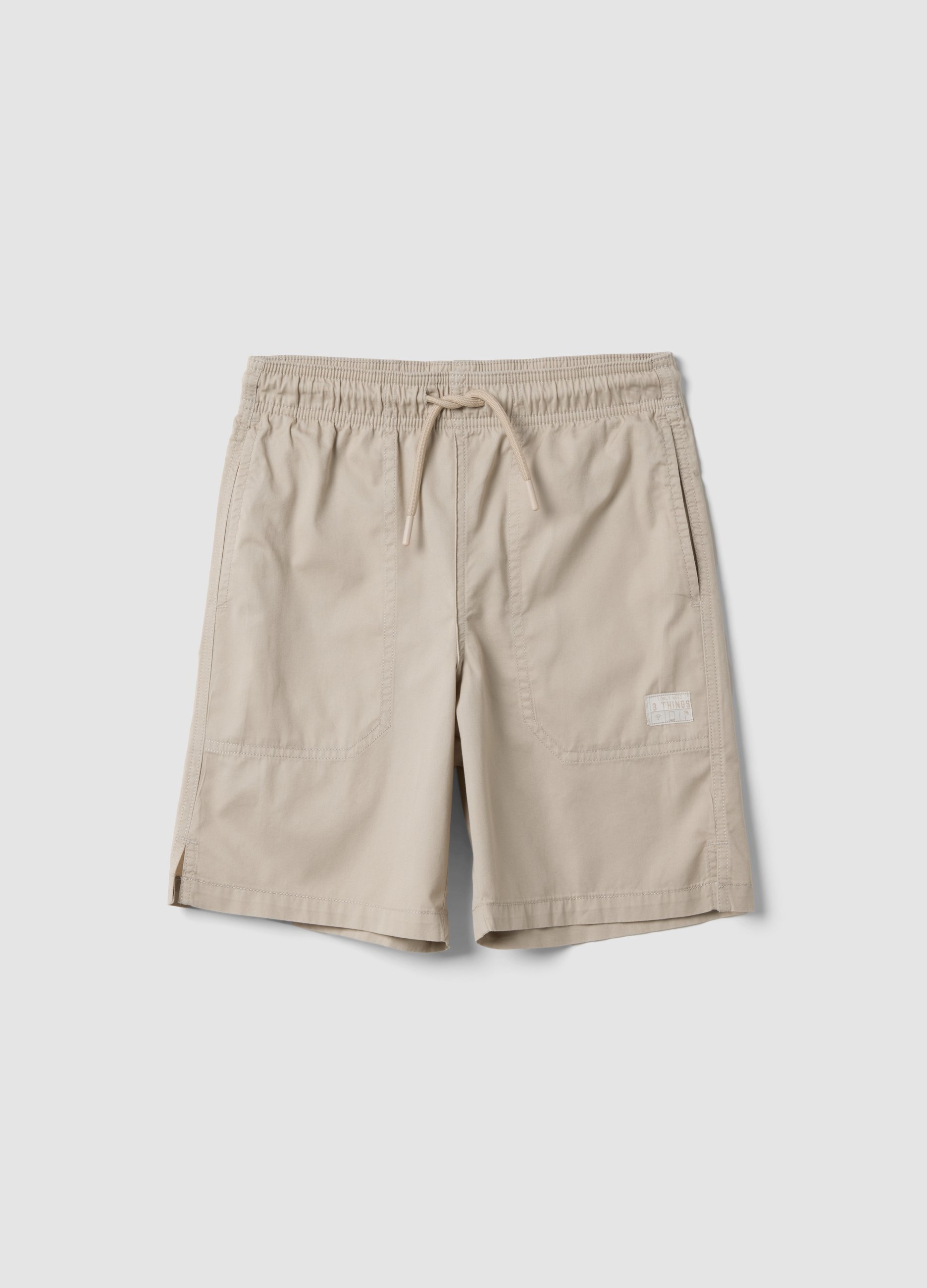 OVS KIDS, Bermuda Marrón Regular De Algodón Puro, Niño, Beige, Talla: 13-14